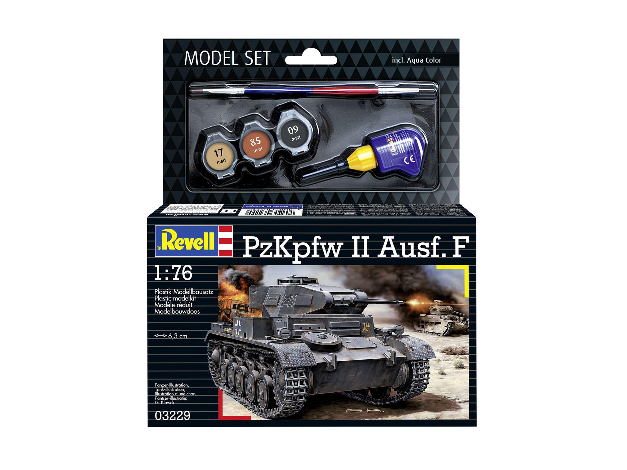 Revell Vehicul Militar  Model Set Pzkpfw Ii Ausf. F Rev63229