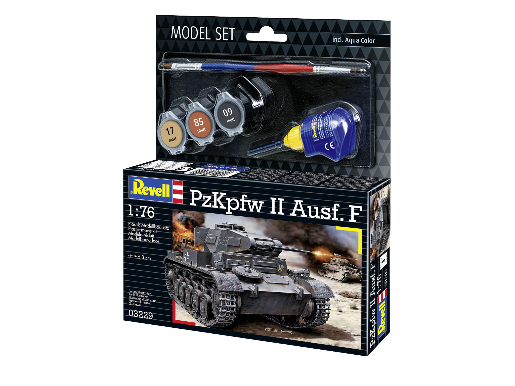 Revell Vehicul Militar  Model Set Pzkpfw Ii Ausf. F Rev63229