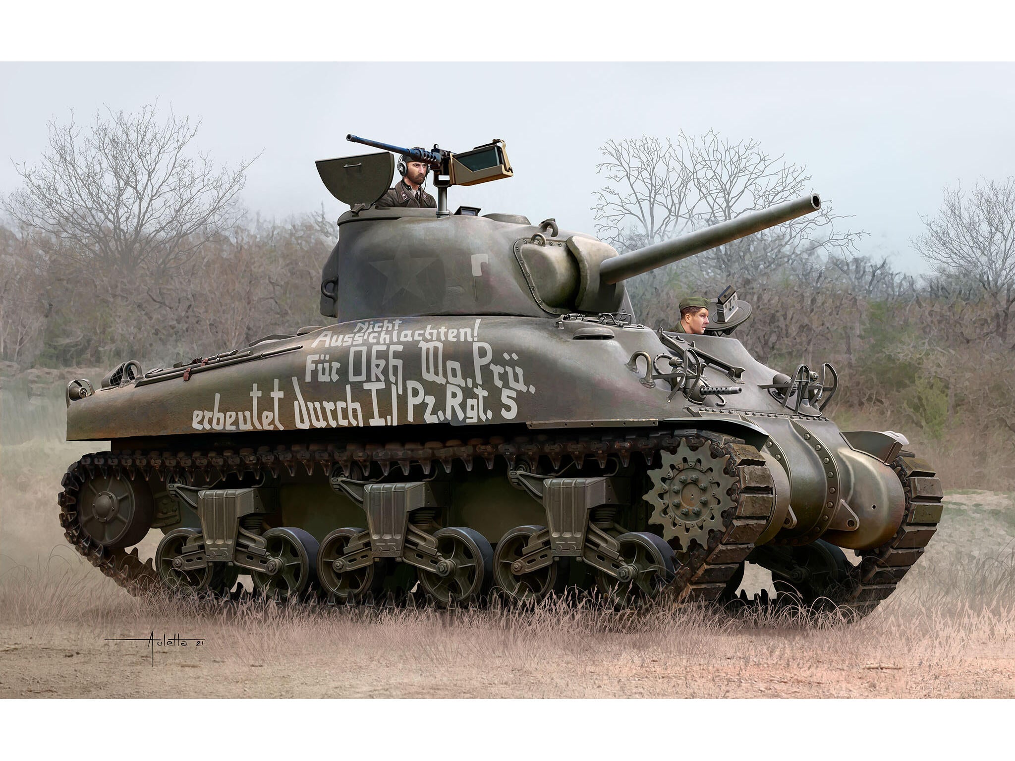 Set Macheta Revell Vehicul Militar Sherman M4A1 Scara 1:72Rev63290