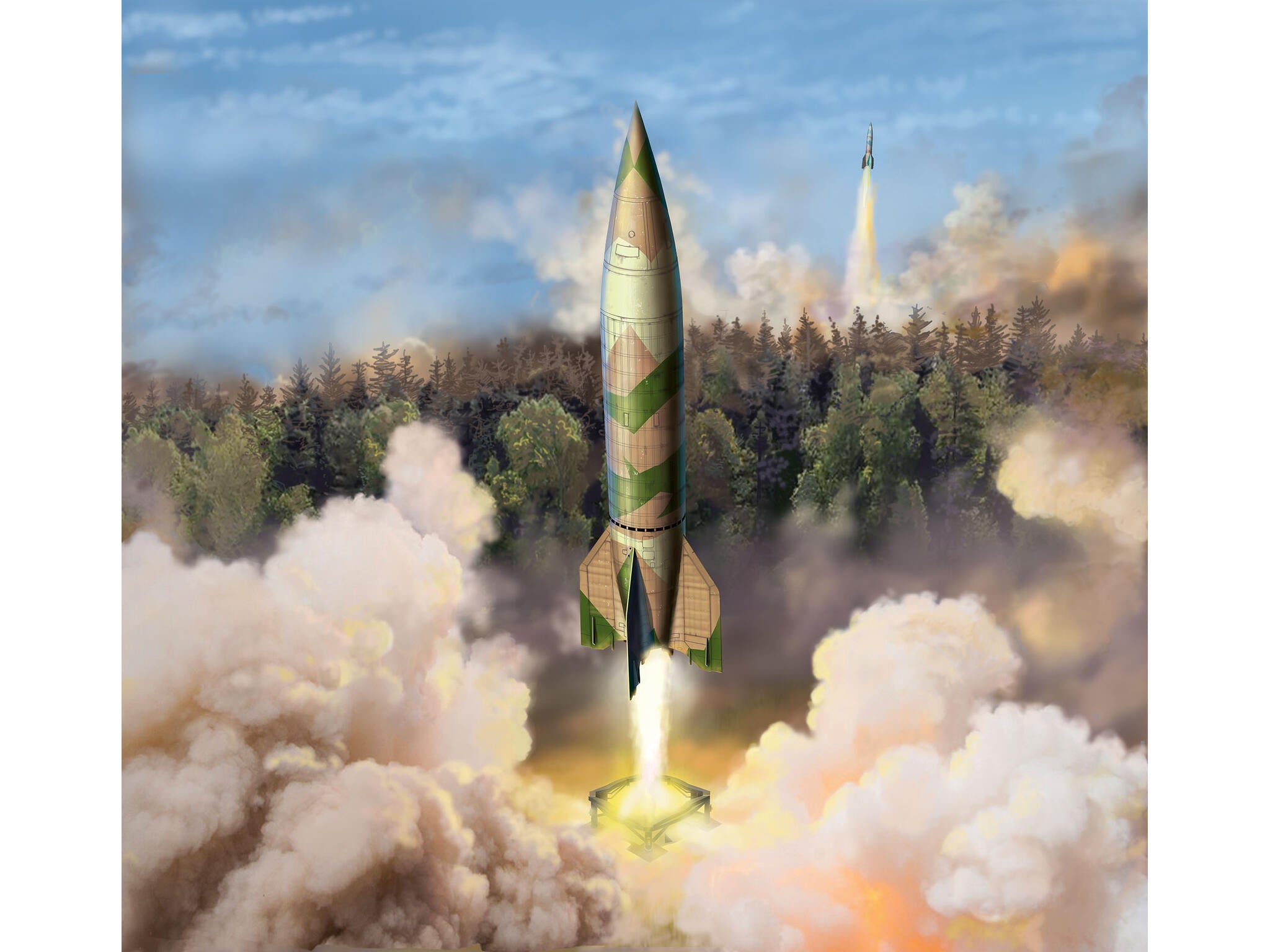 Revell Vehicul Militar  Model Set German A4/V2 Rocket Rev63309