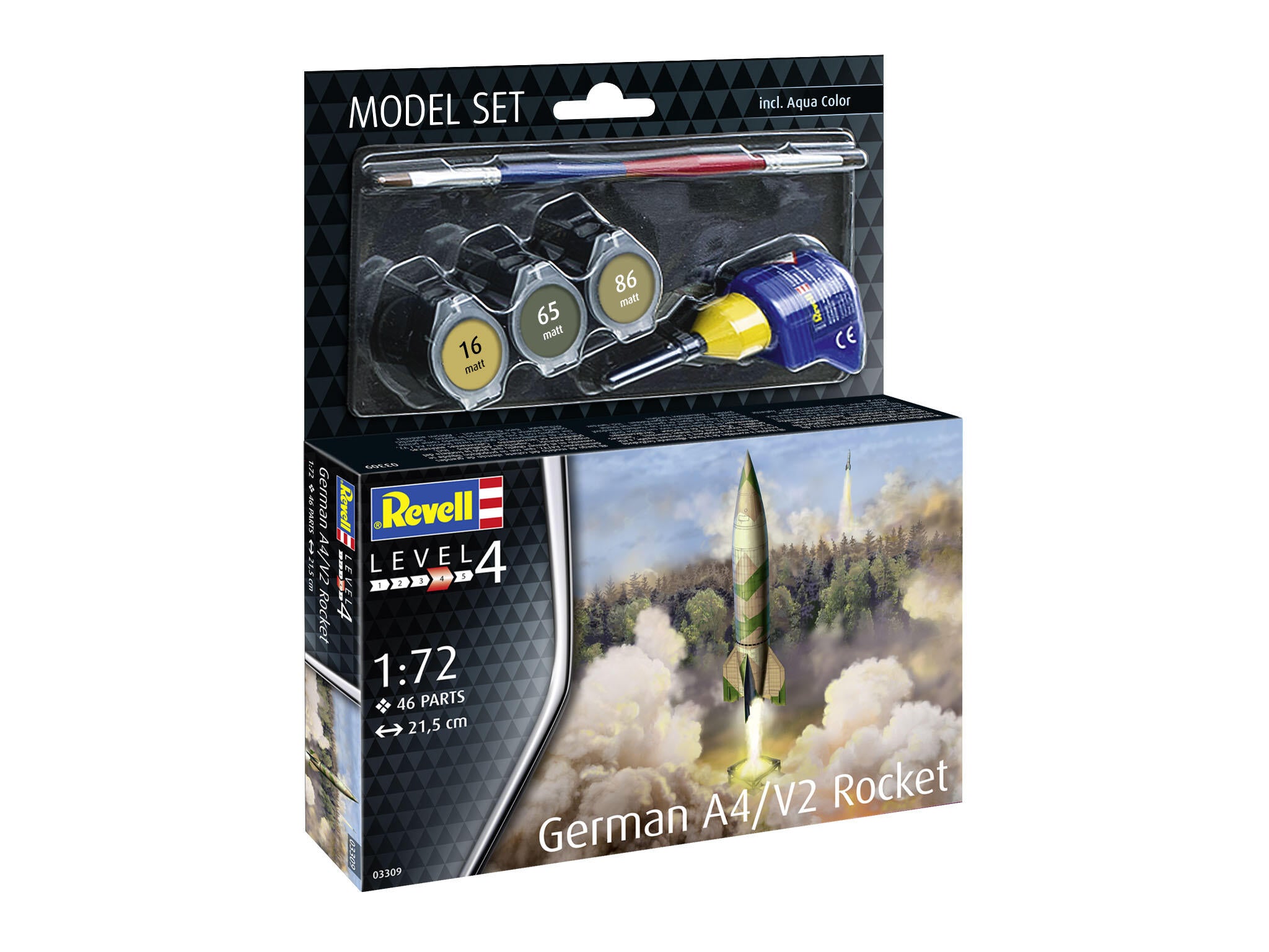 Revell Vehicul Militar  Model Set German A4/V2 Rocket Rev63309