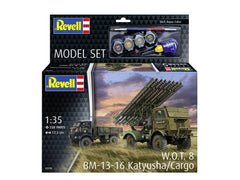 Set Macheta Revell Vehicul Militar W.O.T. 8 Bm-13-16 Katiusa/Cargo Scara 1:35 Rev63338