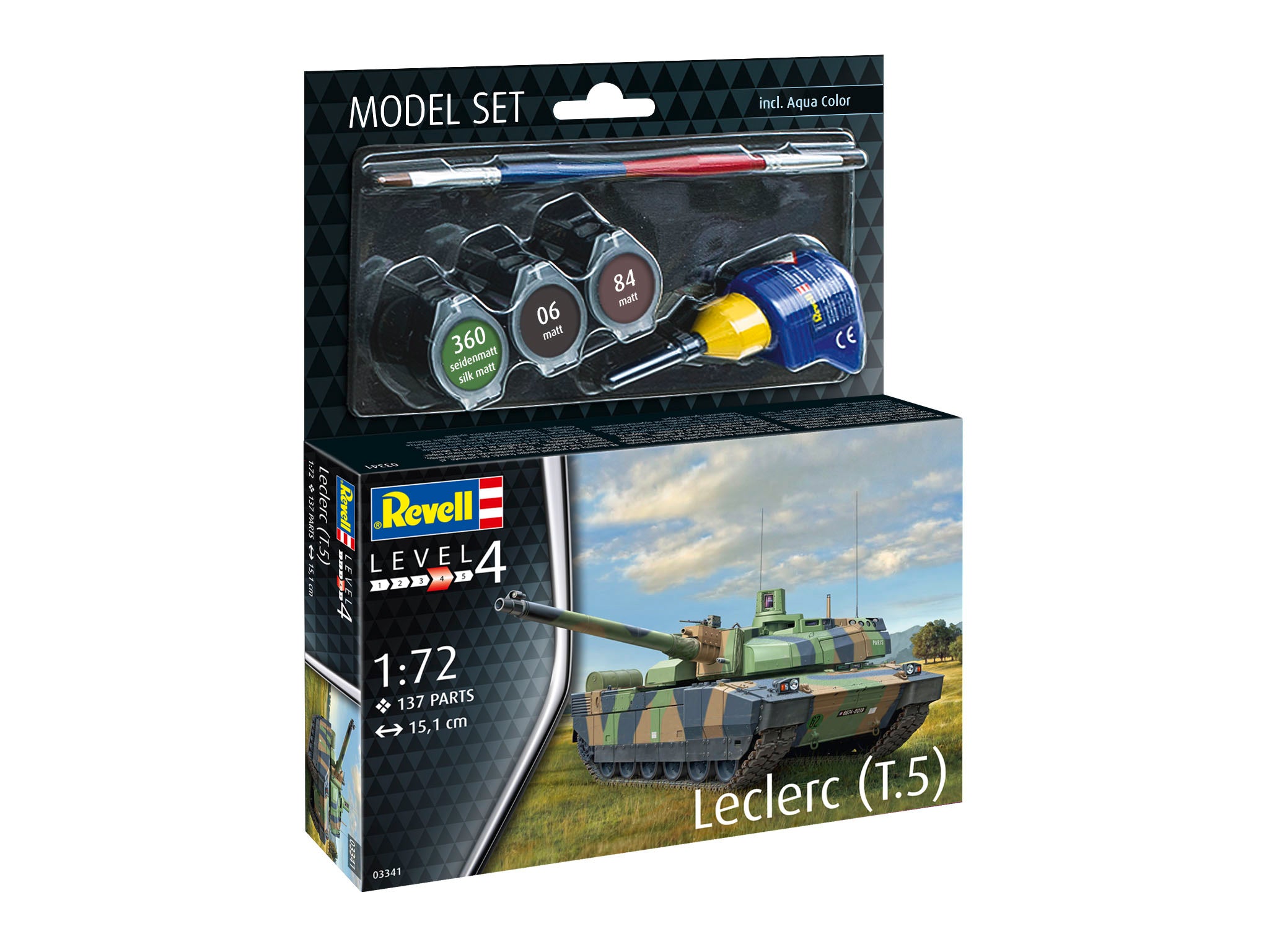 Set model Leclerc T.5, Revell, 1:72, cu accesorii, 275x241mm 63341
