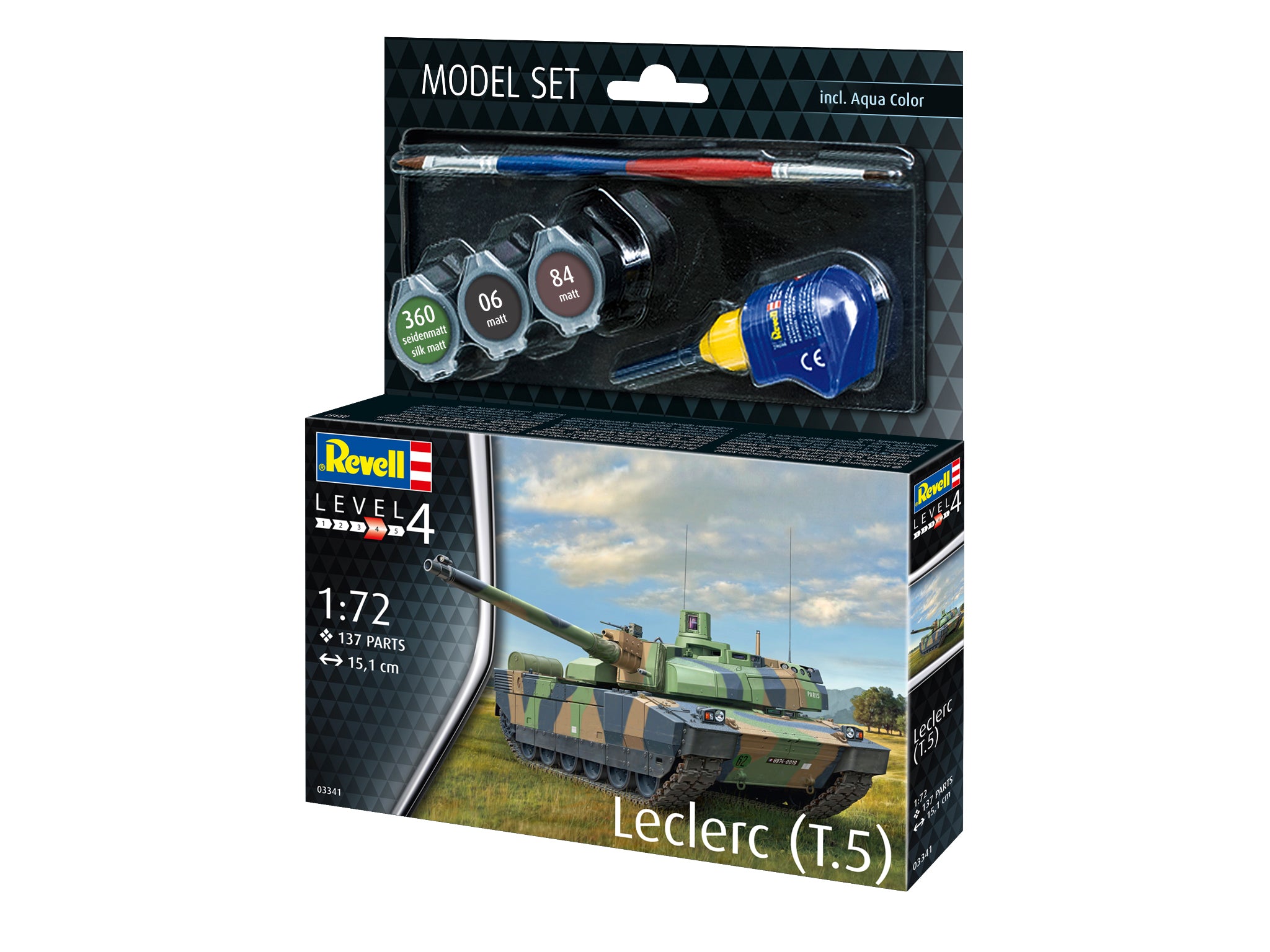 Set model Leclerc T.5, Revell, 1:72, cu accesorii, 275x241mm 63341