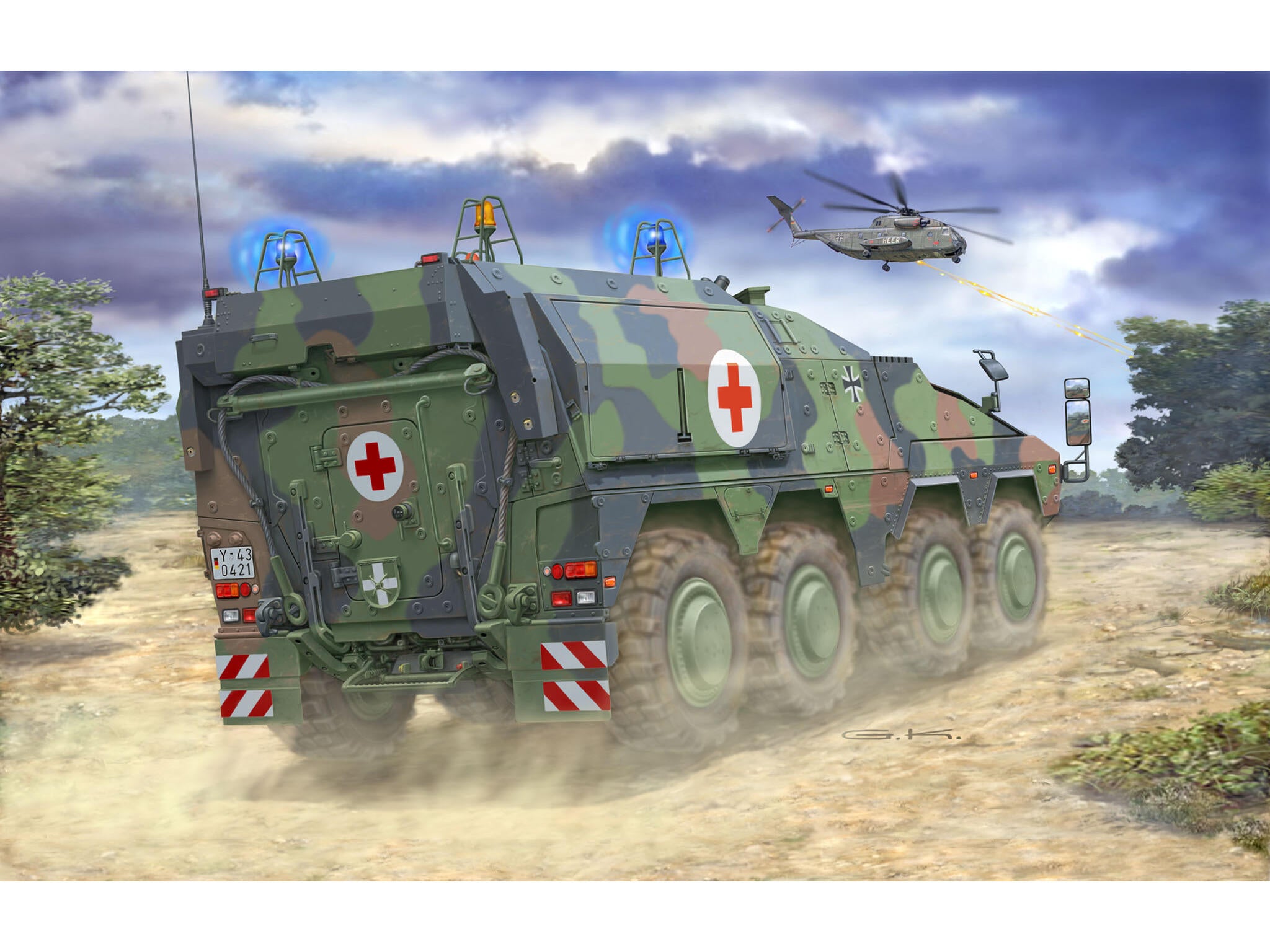 Revell Vehicul Militar  Model Set Gtk Boxer Sgsankfz Rev63362