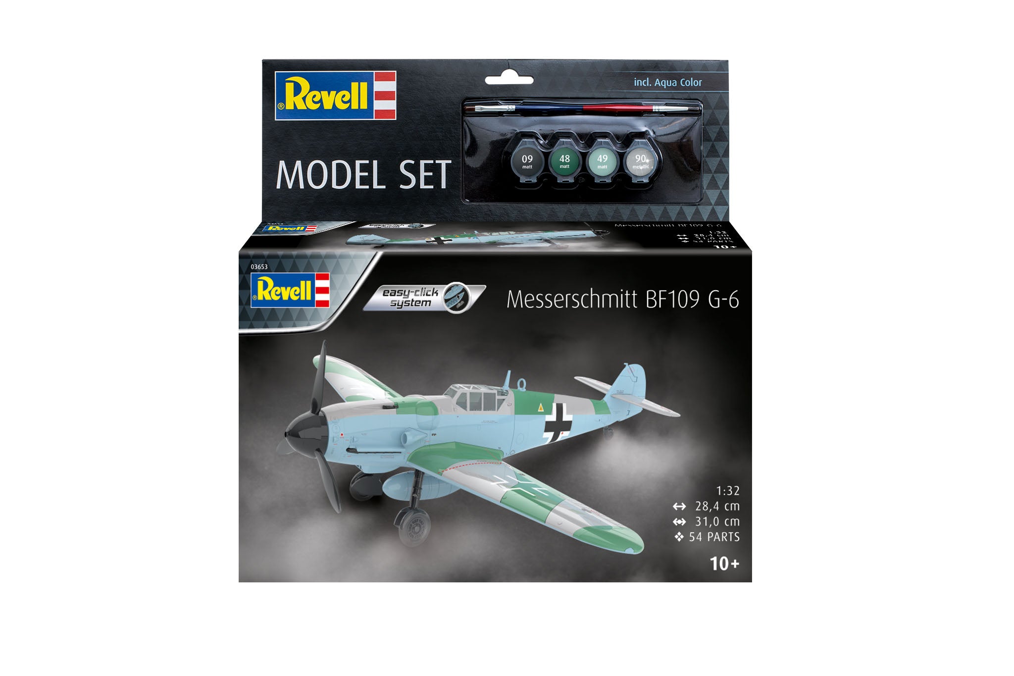 Set de construit Revell aeromodel Messerschmitt Bf109G-6  Revell 63653