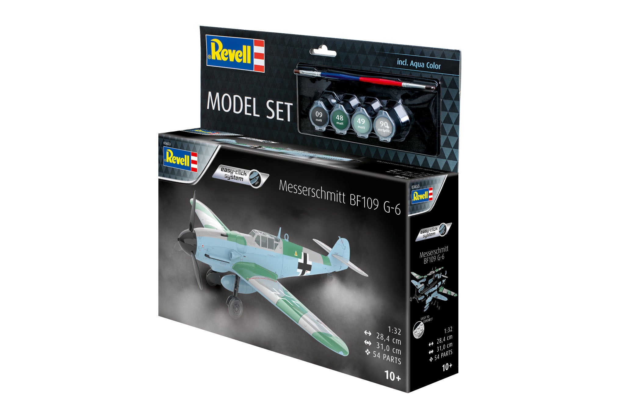 Set de construit Revell aeromodel Messerschmitt Bf109G-6  Revell 63653