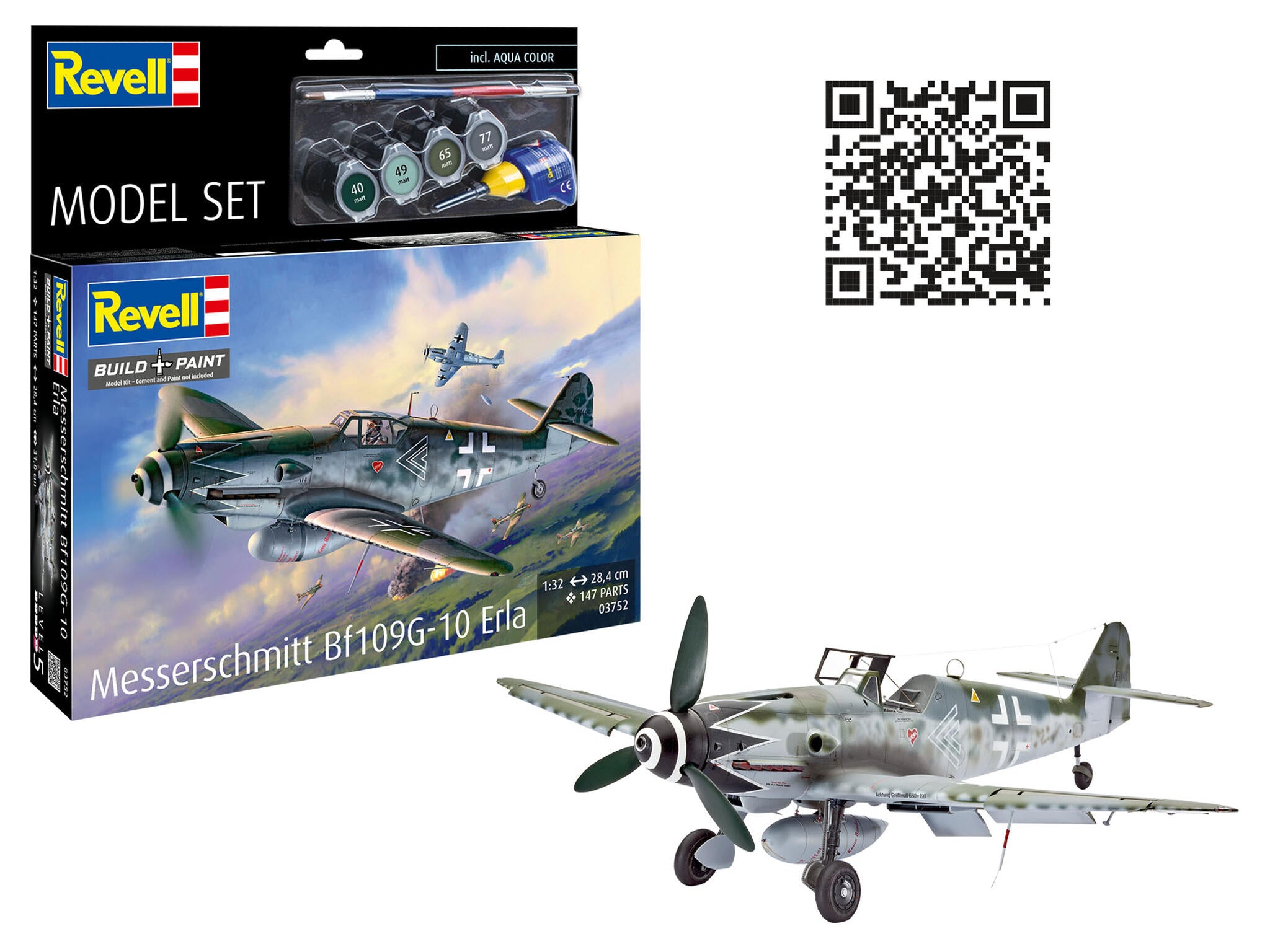 Revell Kit Model Set Messerschmitt Bf109G Scara 1:32 Rev63752
