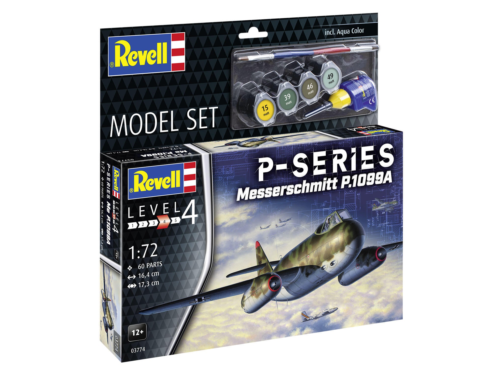Set Macheta Revell Avion Messerschmitt P.1099A Seria P Scara 1:72 Rev63774