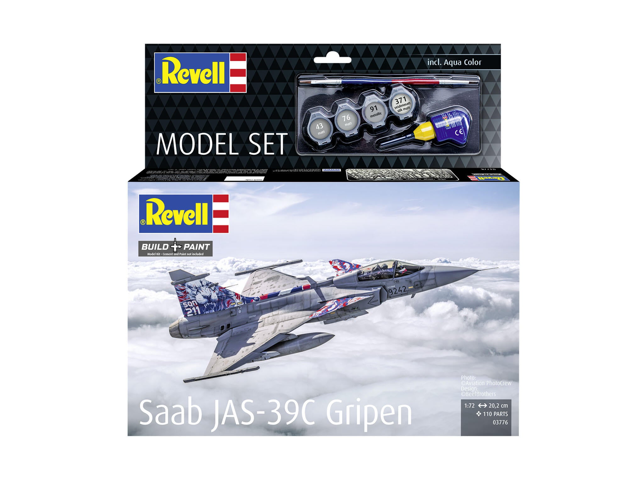 Set Macheta Revell Avion Saab Jas-39C Gripen Scara 1:72 Rev63776