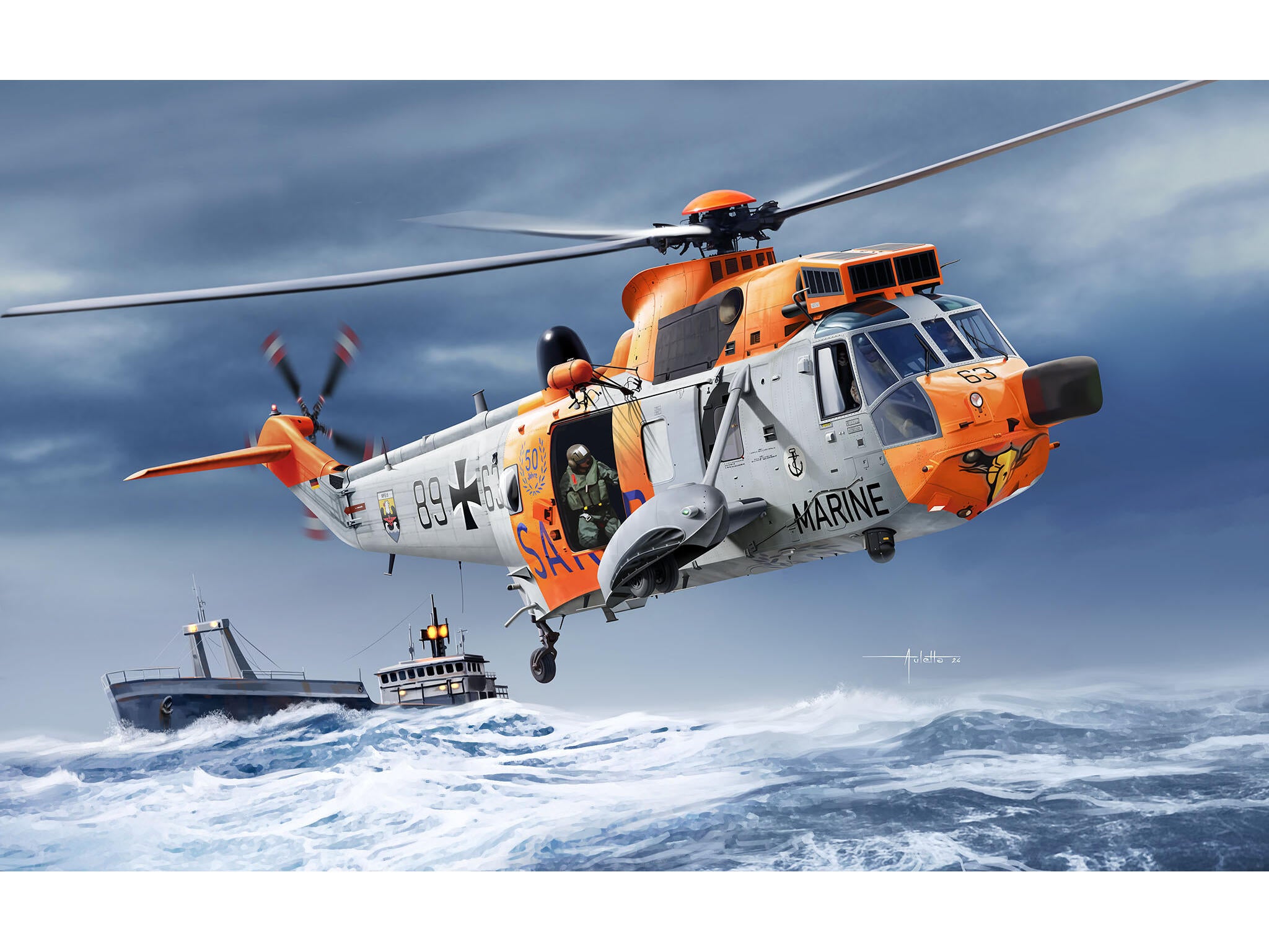 Set Macheta Revell Avion Westland Sea King Mk. 41 Scara 1:72 Rev63785