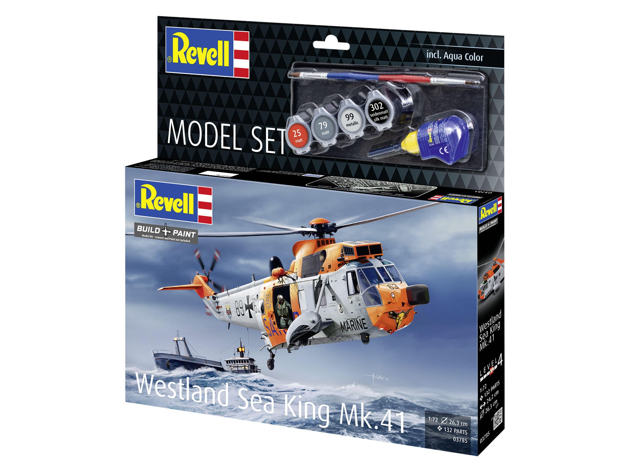 Set Macheta Revell Avion Westland Sea King Mk. 41 Scara 1:72 Rev63785