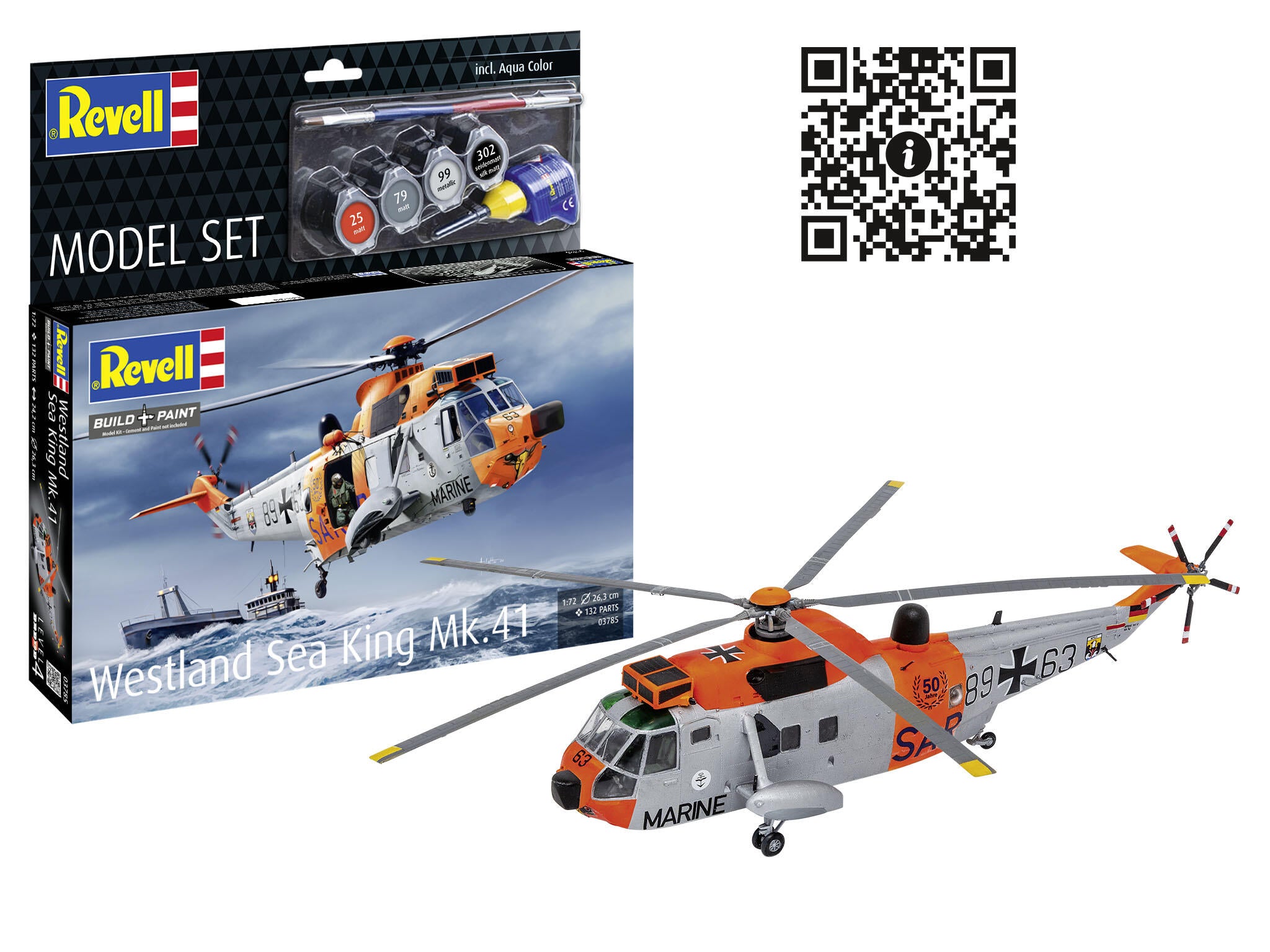 Set Macheta Revell Avion Westland Sea King Mk. 41 Scara 1:72 Rev63785