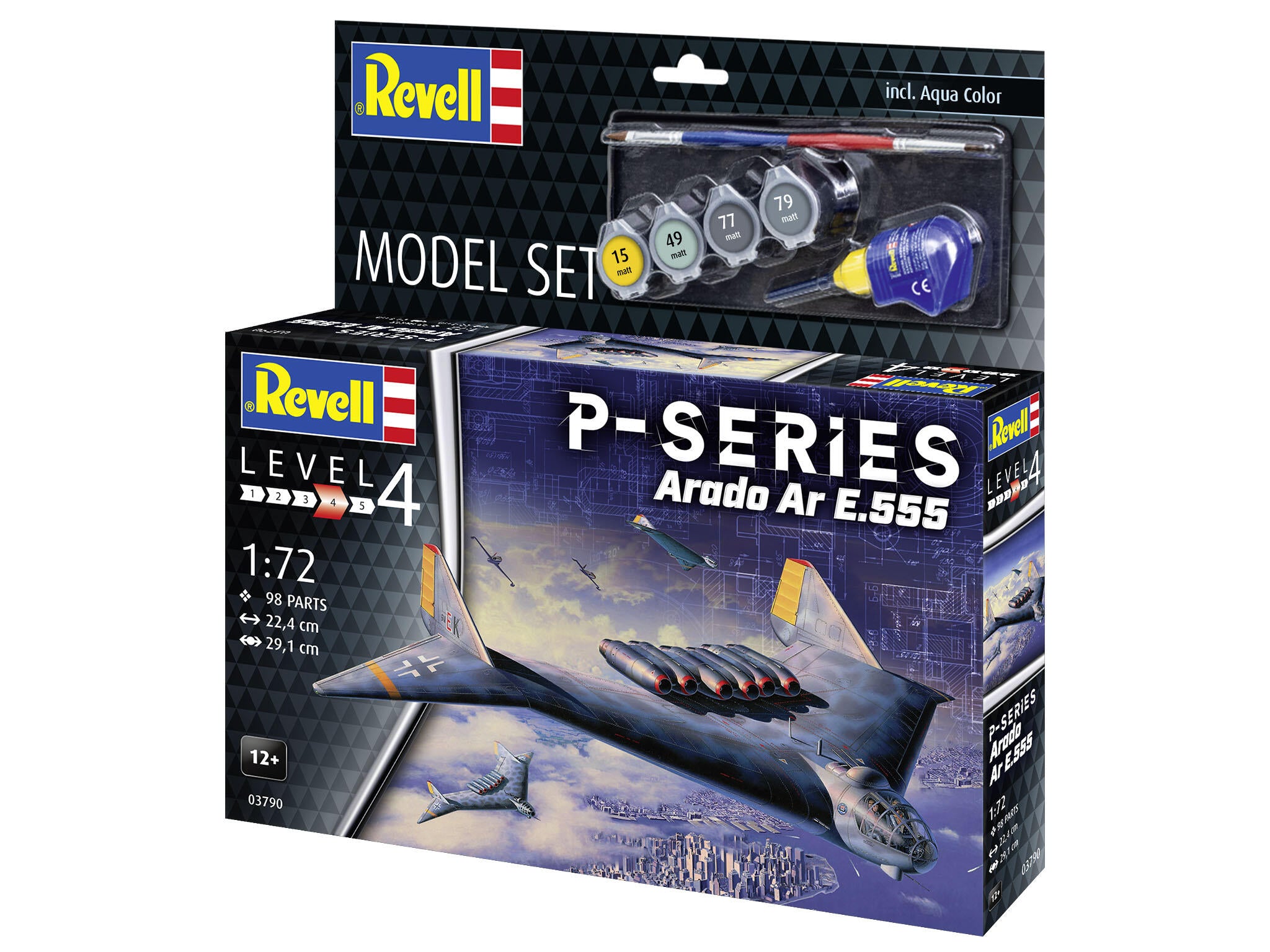 Revell Avion  Model Set Arado Ar E.555 - P-Series Rev63790