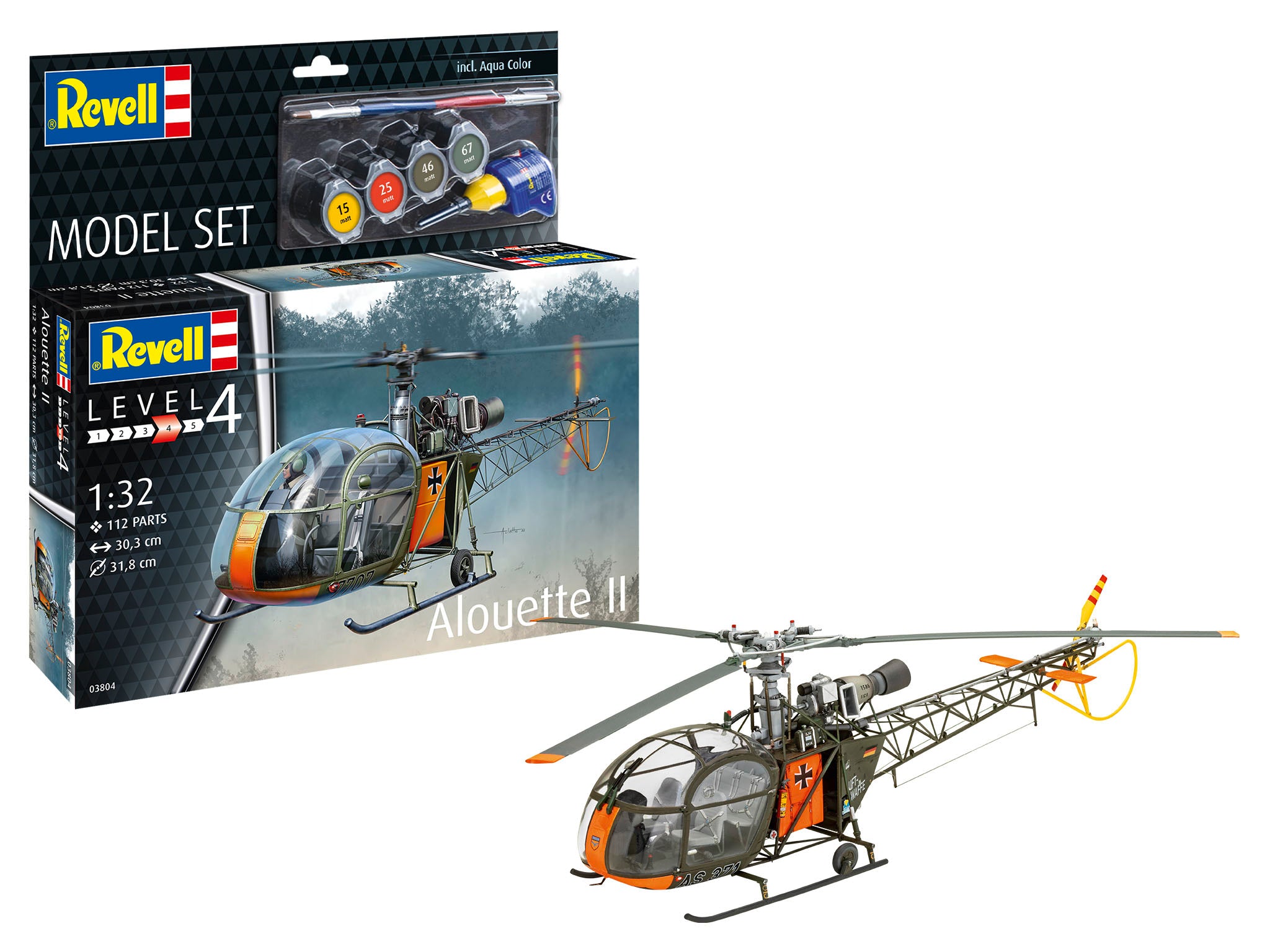 Revell  Aerospatiale Alouette II - Model Set 63804