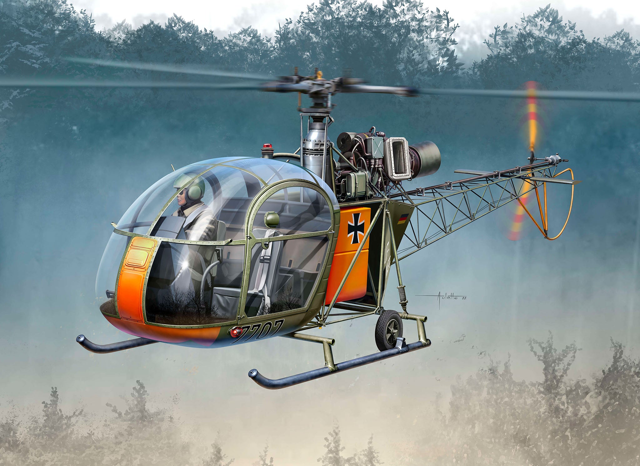 Revell  Aerospatiale Alouette II - Model Set 63804