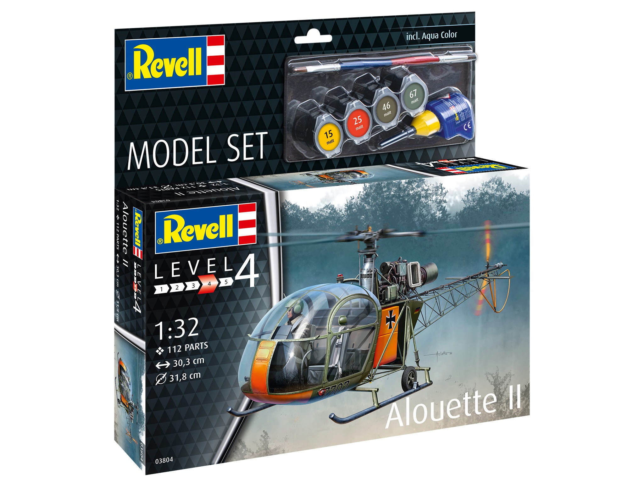 Revell  Aerospatiale Alouette II - Model Set 63804