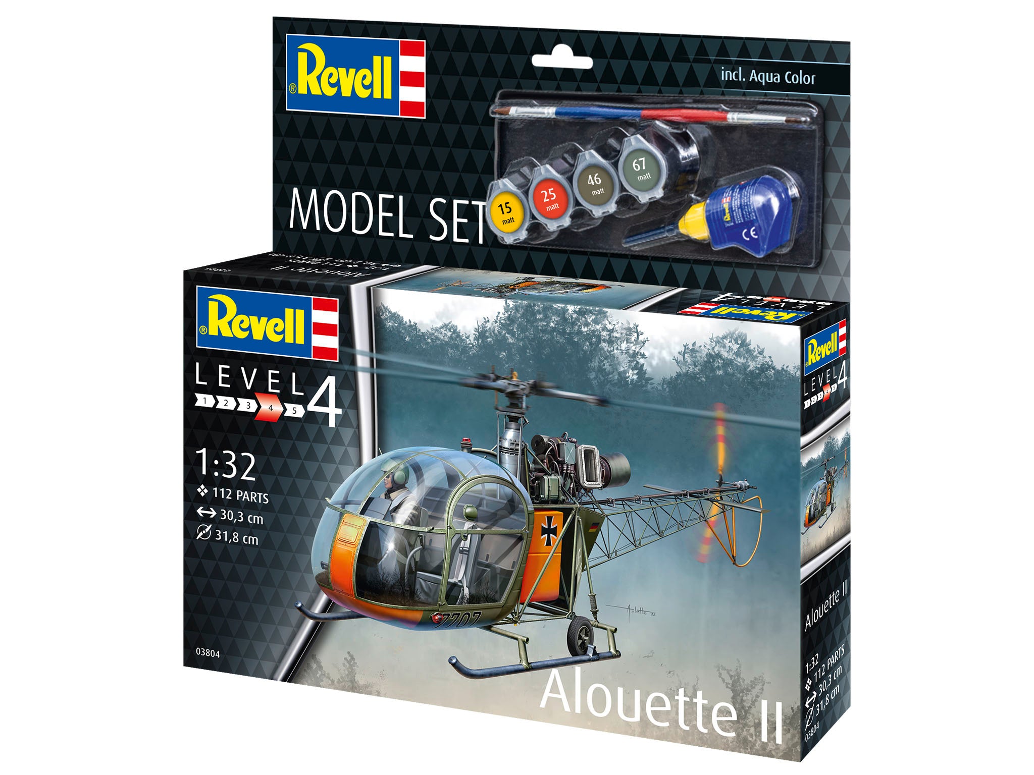Revell  Aerospatiale Alouette II - Model Set 63804