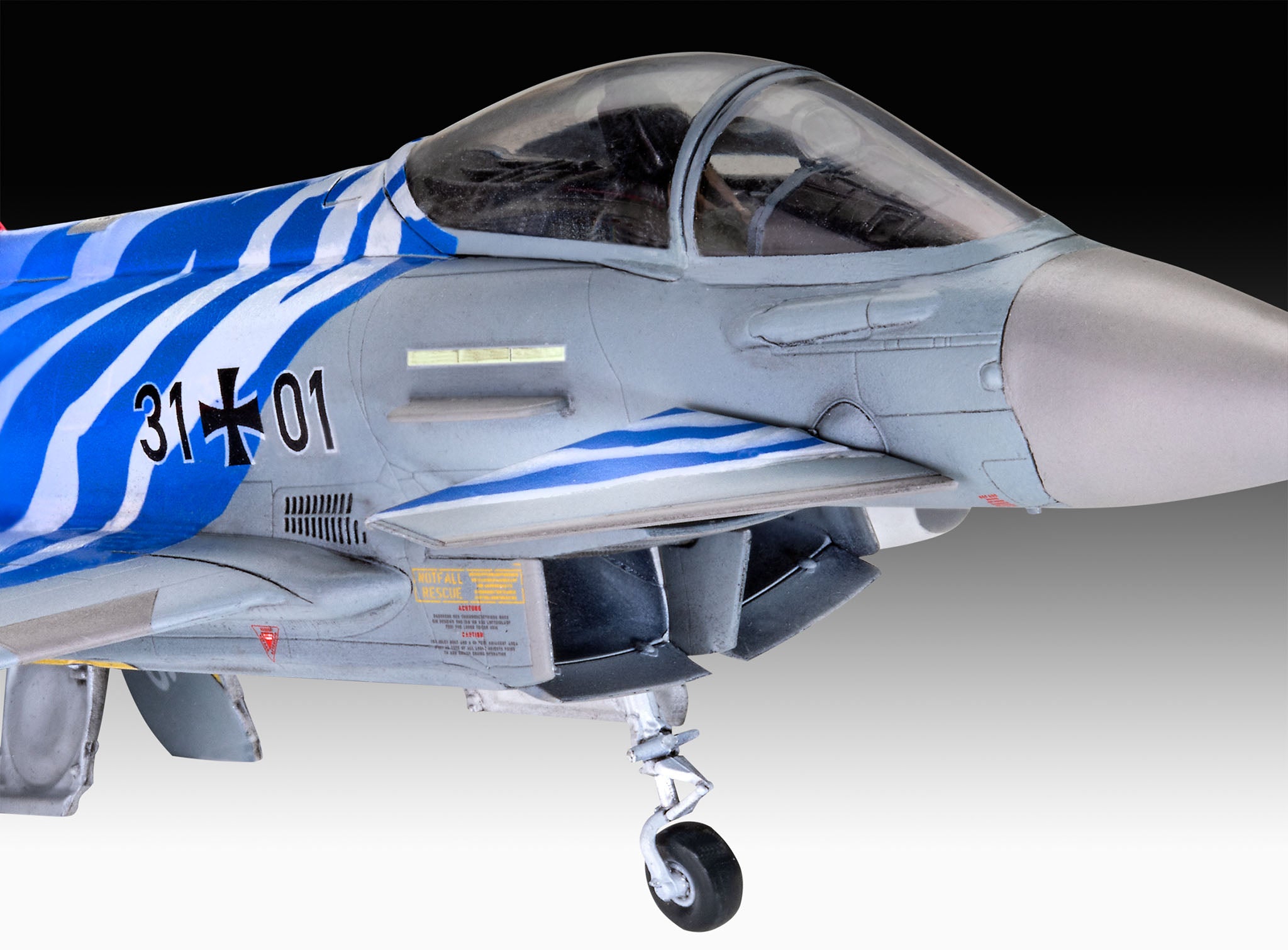 Set de construit Revell aeromodel Eurofighter Typhoon Bavarian Tiger 2021:  Revell 63818