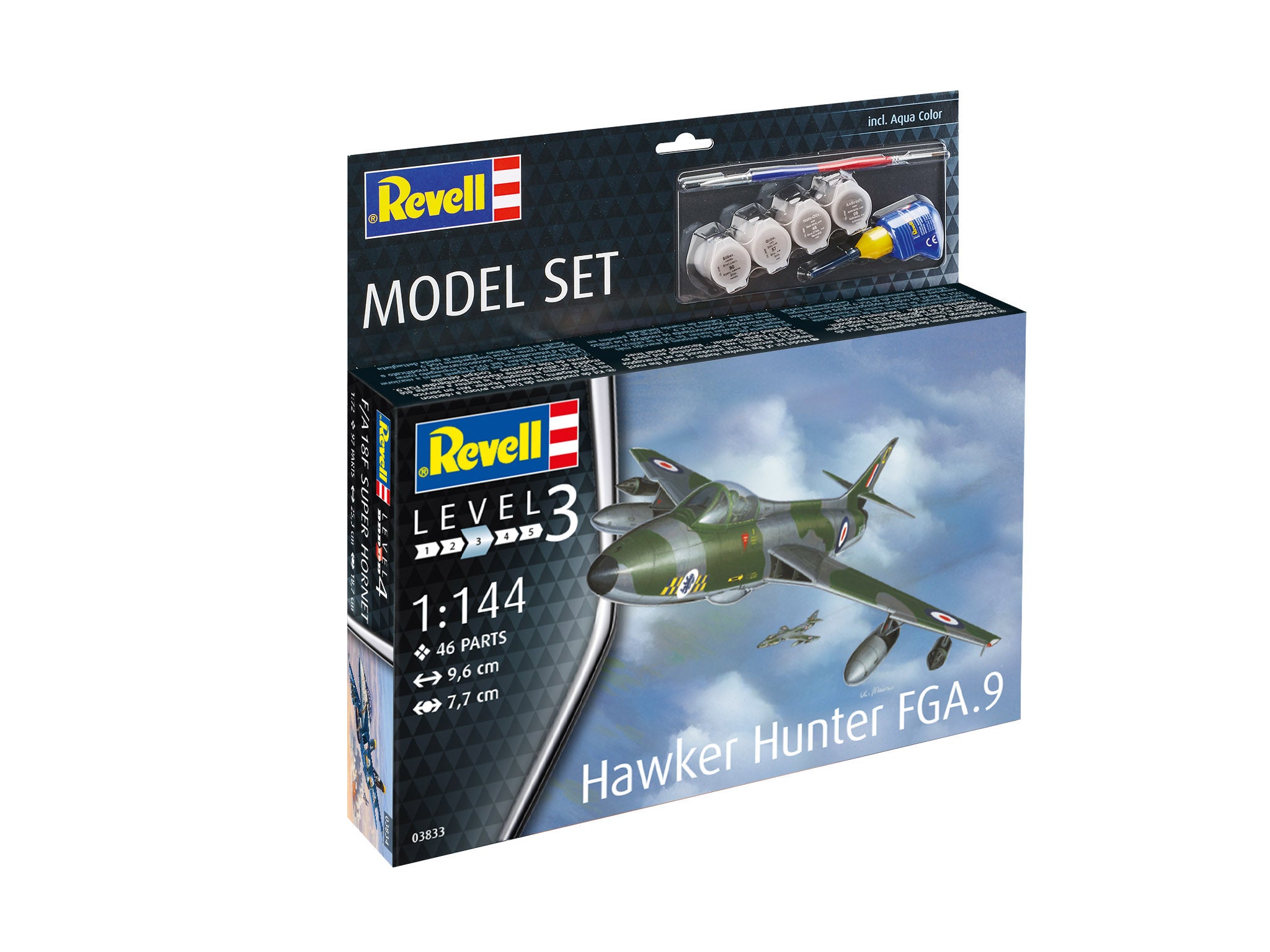Set de construit Revell aeromodel Hawker Hunter FGA.9 63833