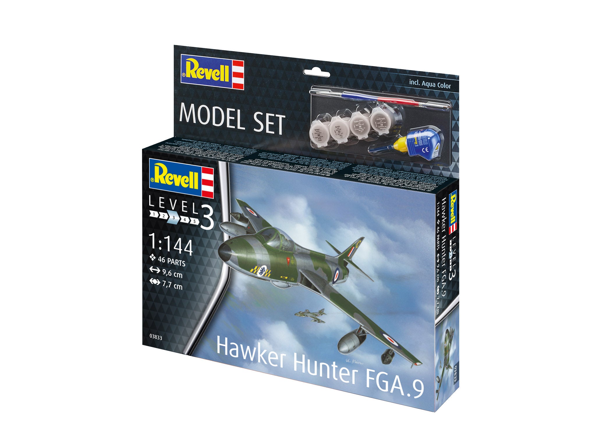 Set de construit Revell aeromodel Hawker Hunter FGA.9 63833