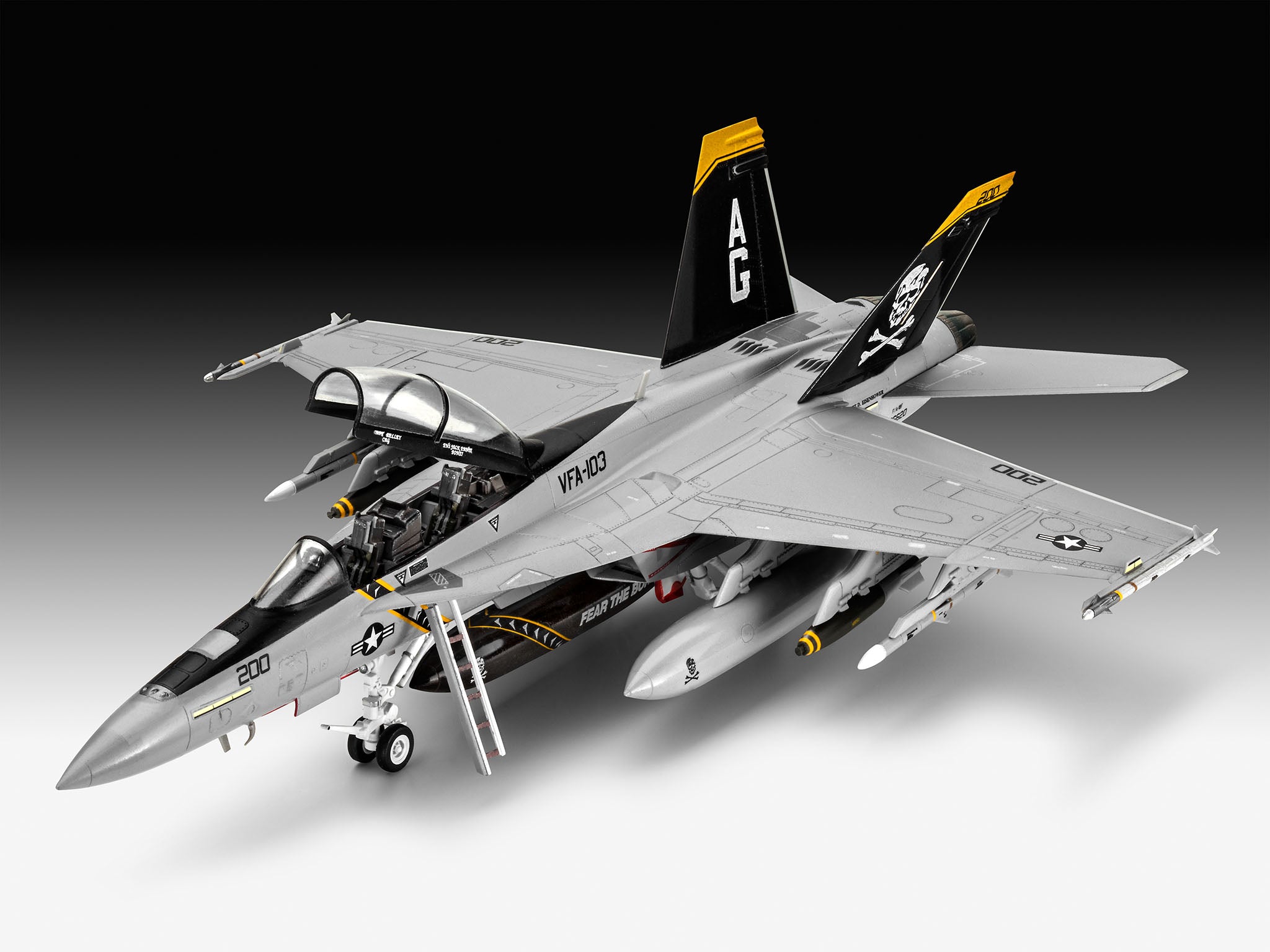 Aeromacheta, Revell, Plastic, F/A-18F Super Hornet, 1:72, 12 ani+ 63834