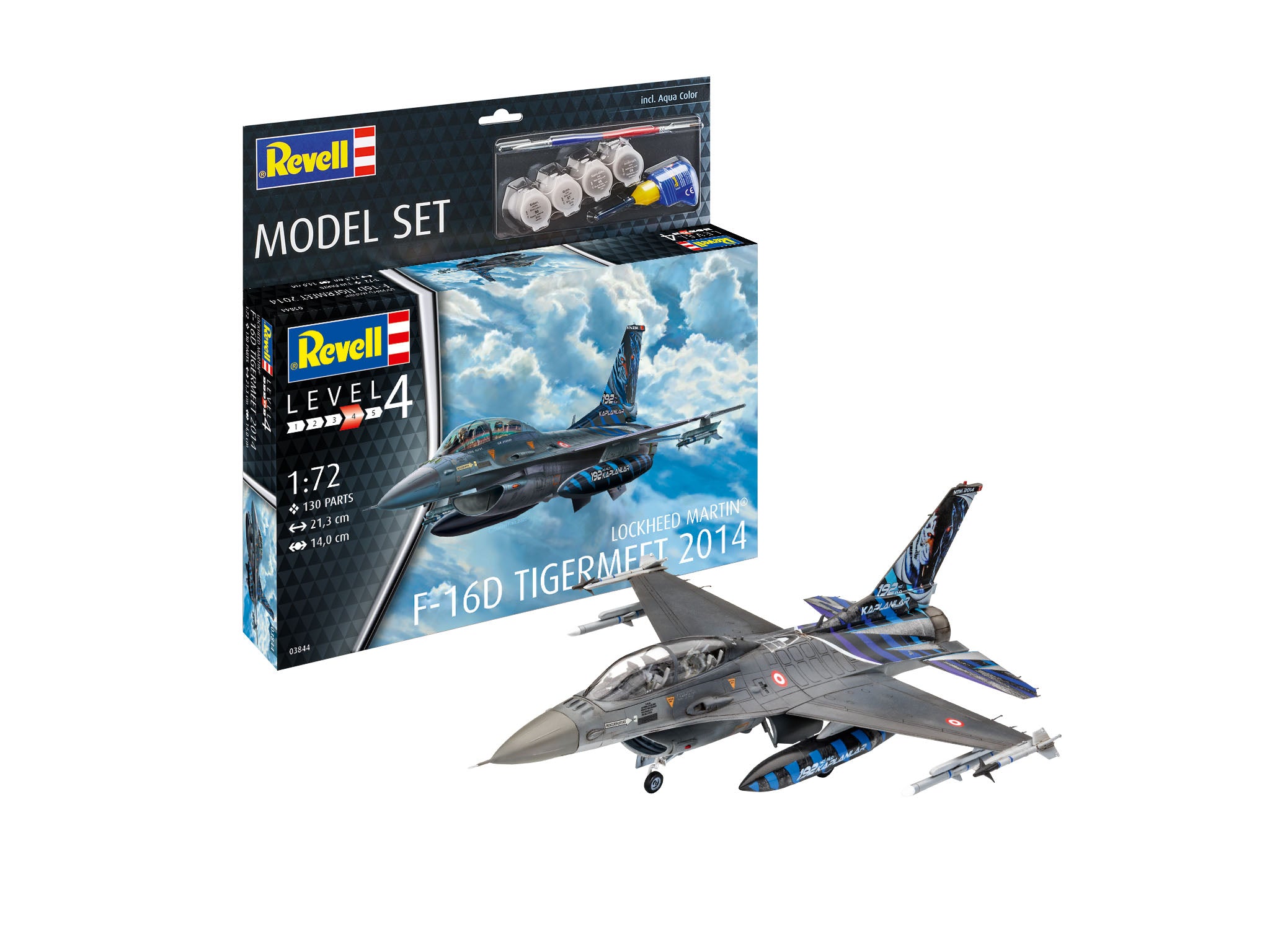 Aeromodel de construit avion Revell Model Set F-16D Fighting Falcon 63844