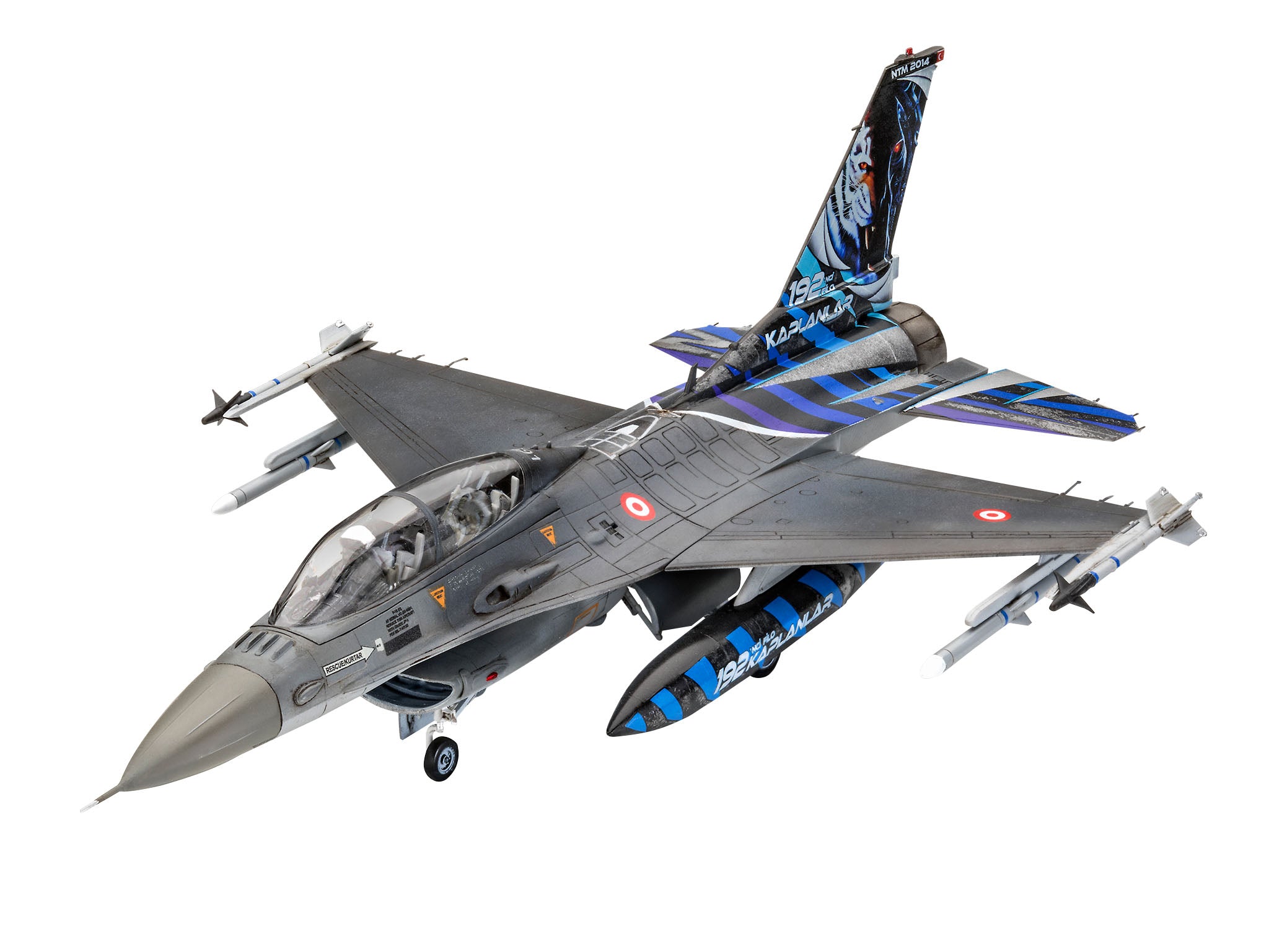 Aeromodel de construit avion Revell Model Set F-16D Fighting Falcon 63844
