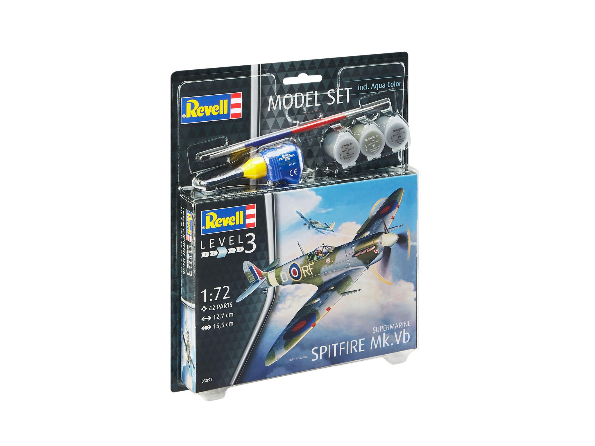Set Macheta Revell Avion  Supermarine Spitfire Mk.Vb Scara 1:72 Rev63897