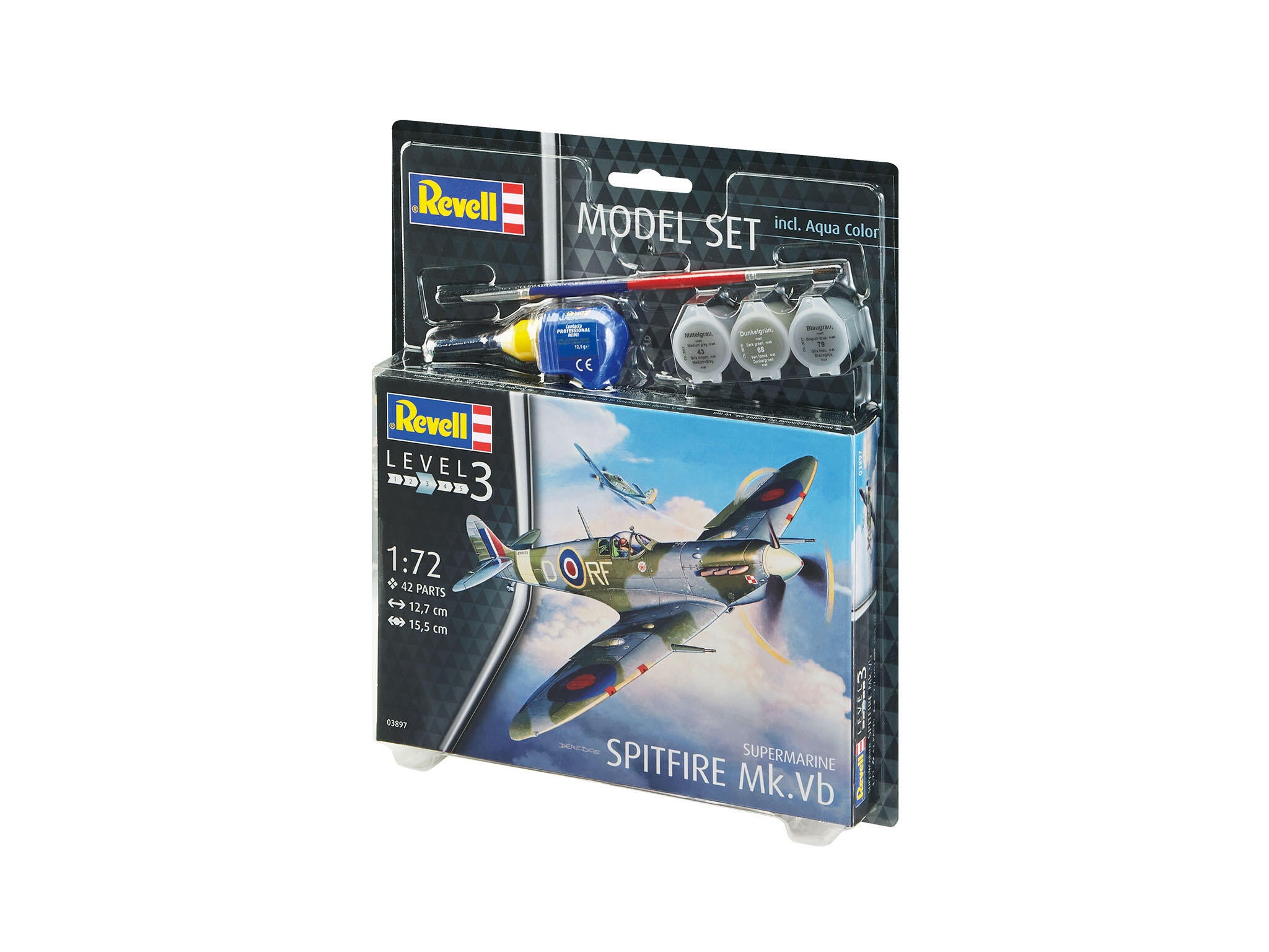 Set Macheta Revell Avion  Supermarine Spitfire Mk.Vb Scara 1:72 Rev63897
