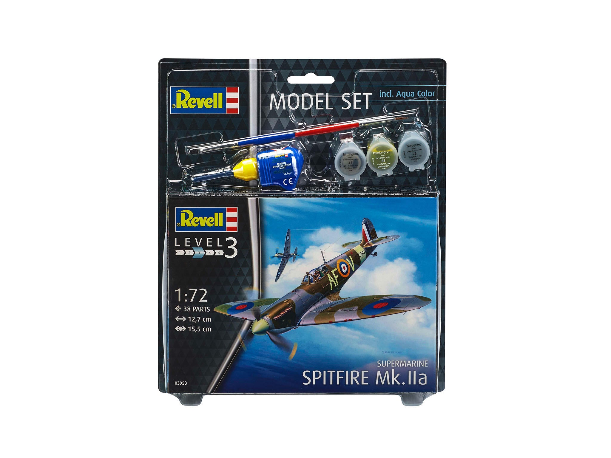 Set Macheta Revell Avion  Spitfire Mk.Iia Scara 1:72 Rev63953