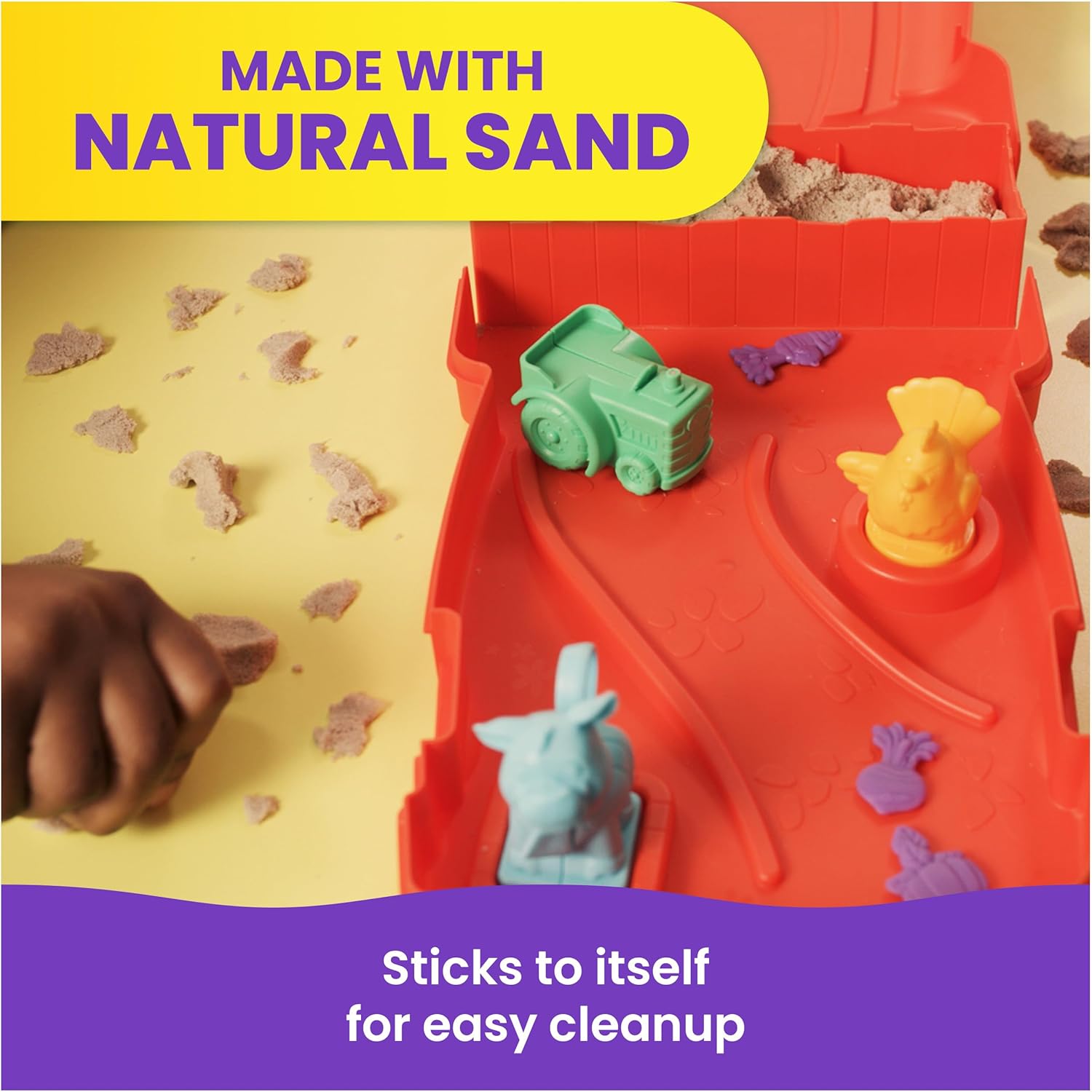 Kinetic Sand Set De Joaca Ferma De Animale Spm6072781