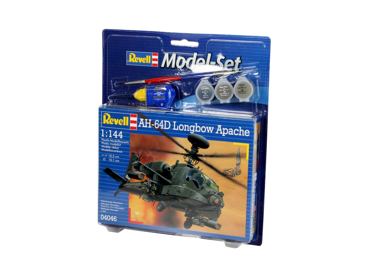 Aeromodele de construit Revell, Model Set Elicopter AH 64D Longbow Apache, 79 piese  64046