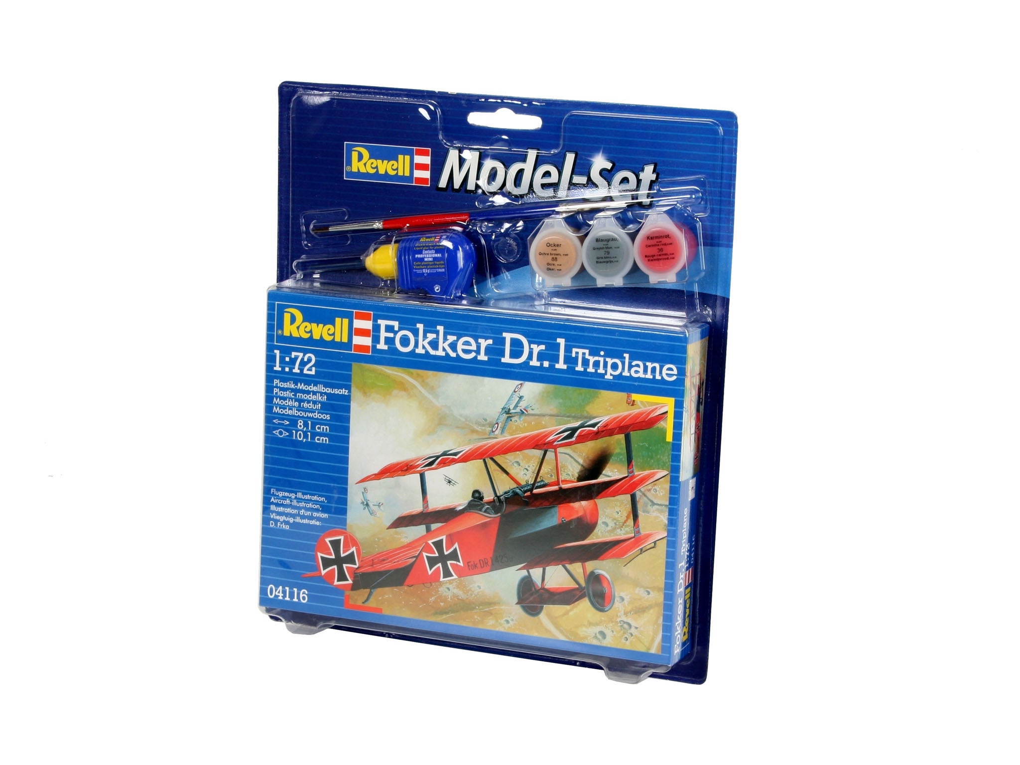 Aeromacheta Revell Avion Fokker DR.1 Triplane Model Set 64116