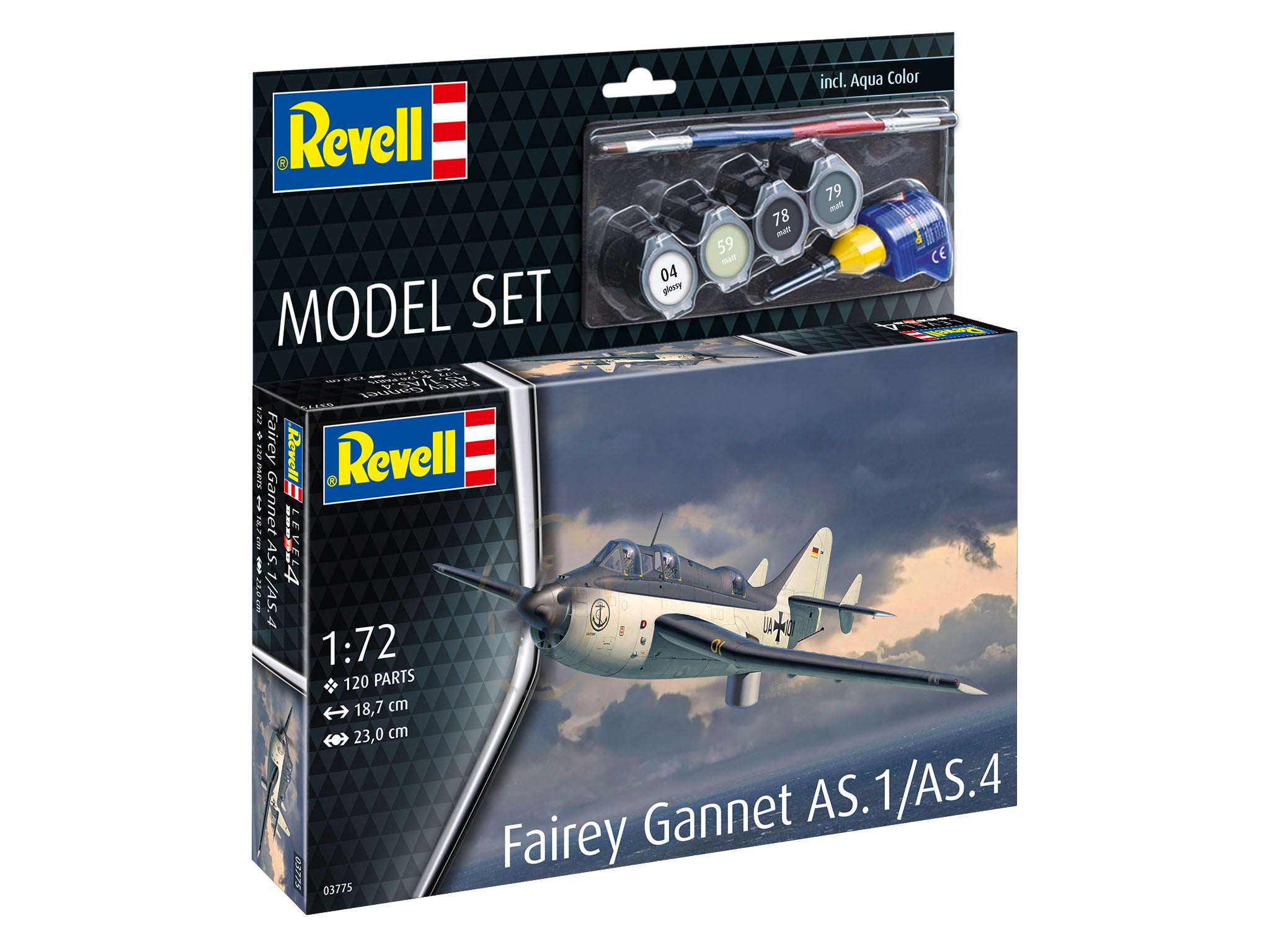 Avion Revell Model Set Fairey Gannet As.1/As.4 Scara 1:72 Rev63775
