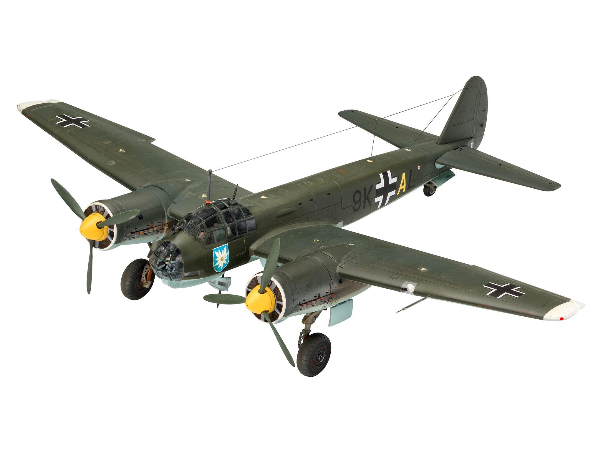 Model aeronautic Junkers Ju88 A-1 Battle of Britain Revell, detalii cockpit, dimensiuni 384x365mm, blister 64972