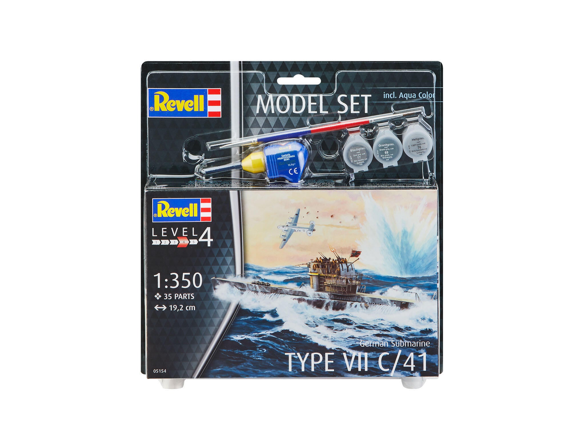 Revell Kit German Submarin Type Vii Scara 1:350 Rev65154