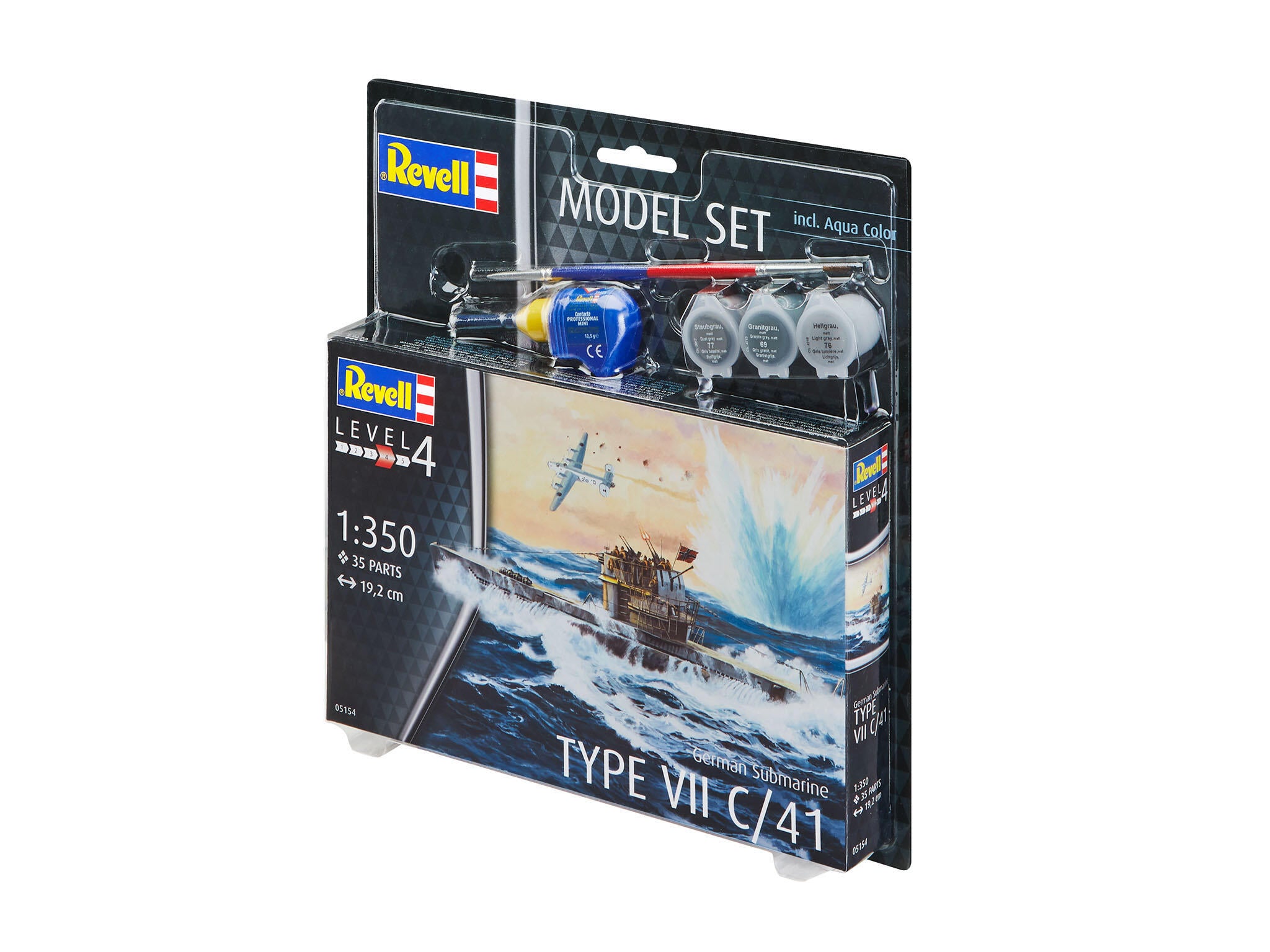 Revell Kit German Submarin Type Vii Scara 1:350 Rev65154