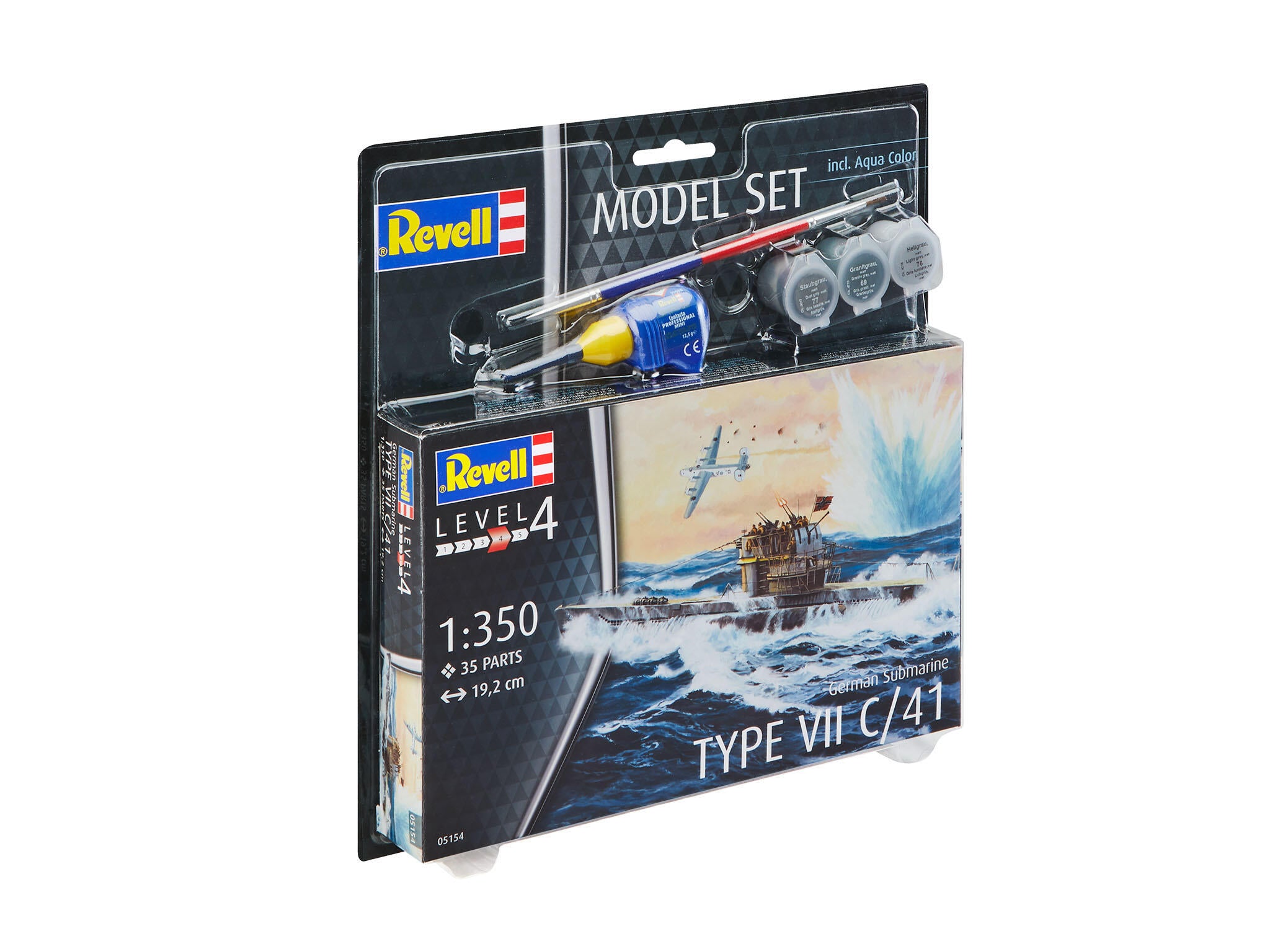Revell Kit German Submarin Type Vii Scara 1:350 Rev65154