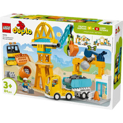 LEGO® DUPLO® Șantier Și Vehicule De Construcții 3 În 1
