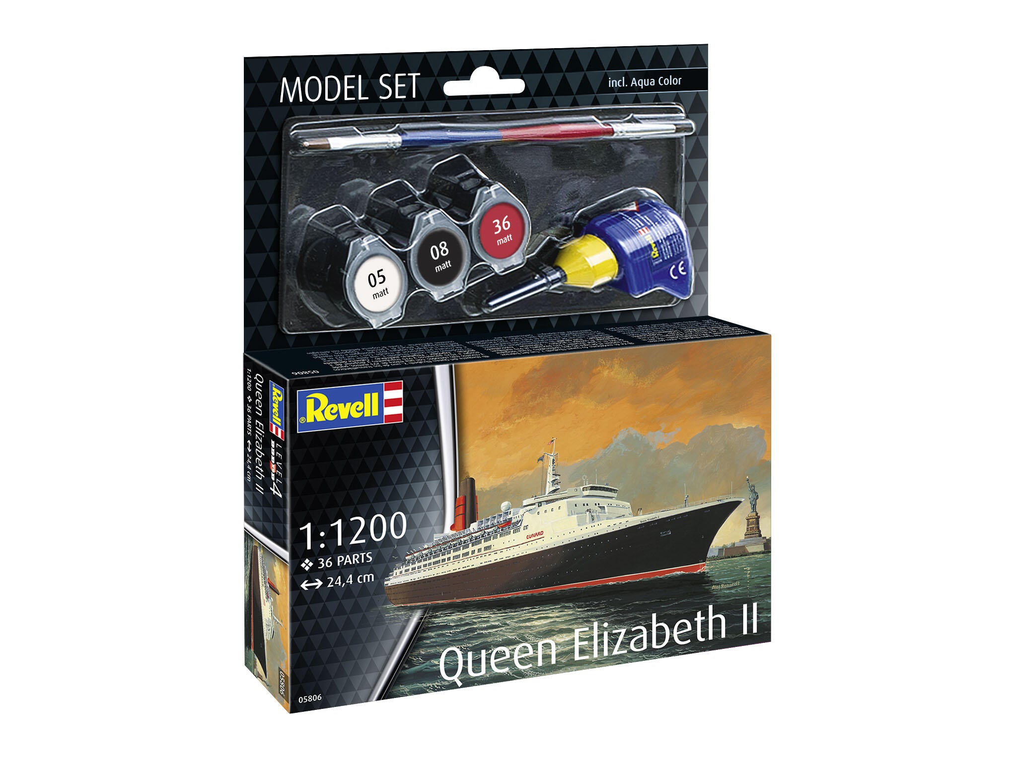 Revell Vapor  Model Set Queen Elizabeth Ii Rev65806