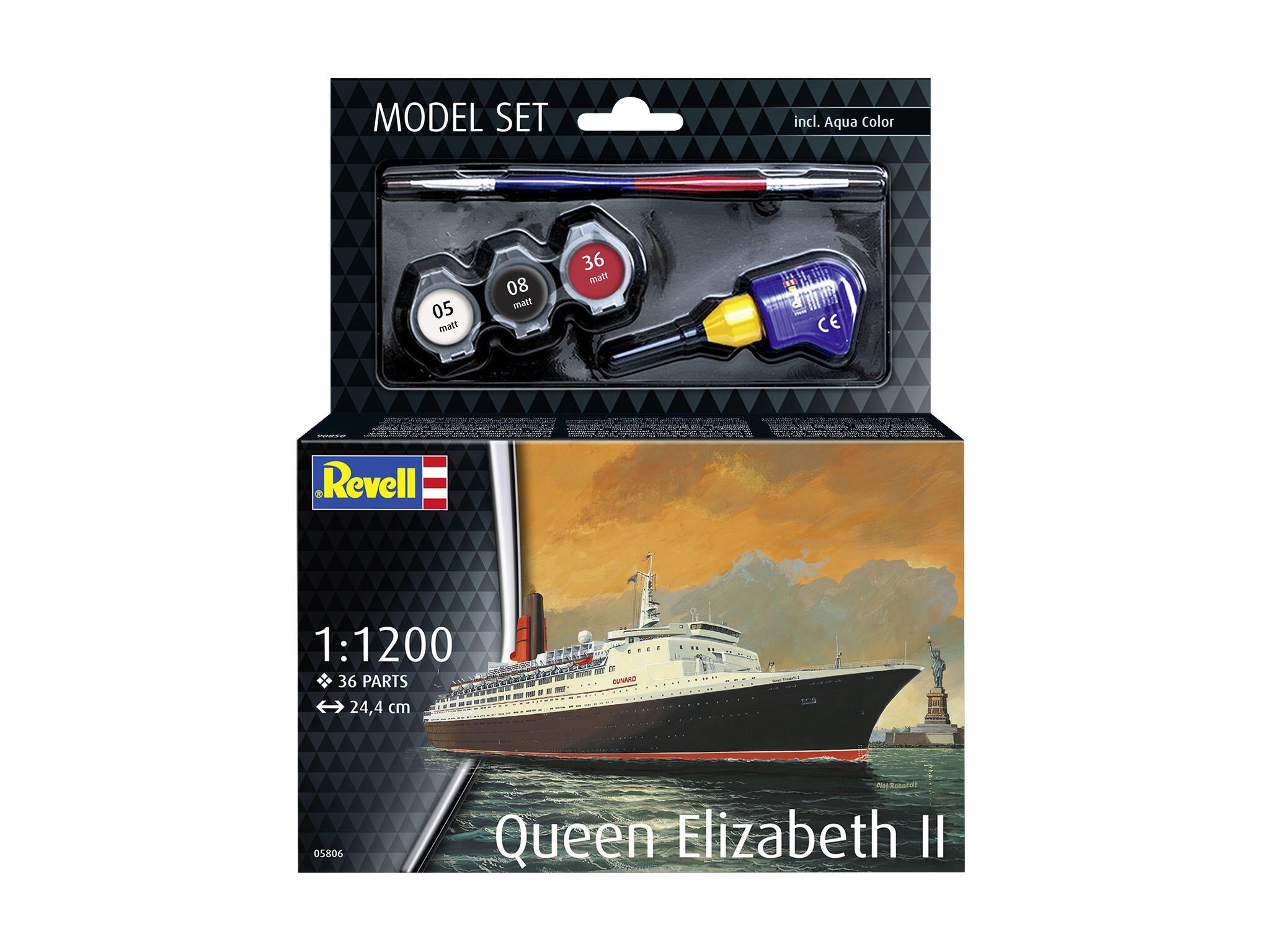 Revell Vapor  Model Set Queen Elizabeth Ii Rev65806