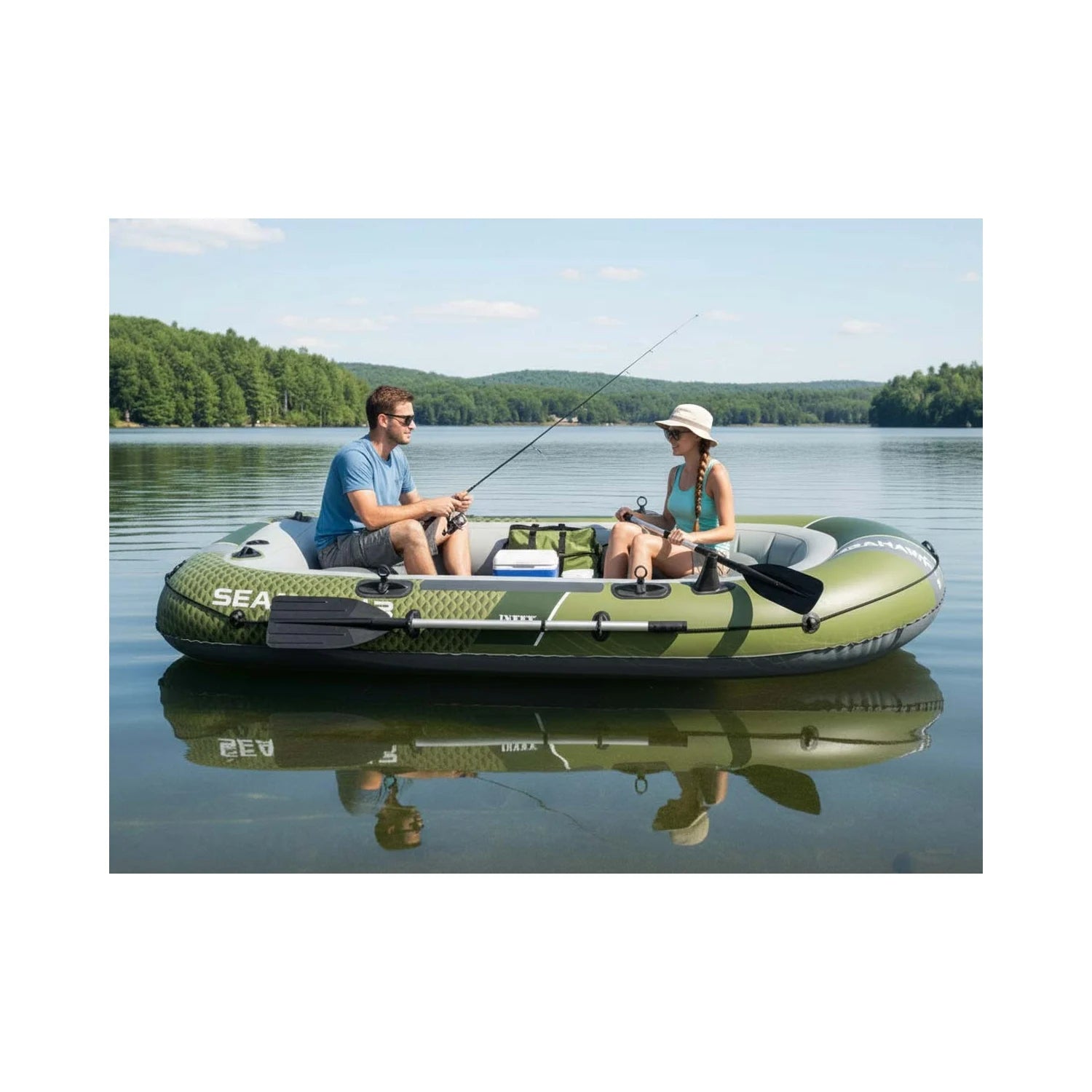 INTEX Set Barca Seahawk 3 Ix66333Np