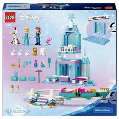 LEGO® Disney Frozen - Aventură Cu Sania Pe Șine La Castelul De Gheață Al Elsei