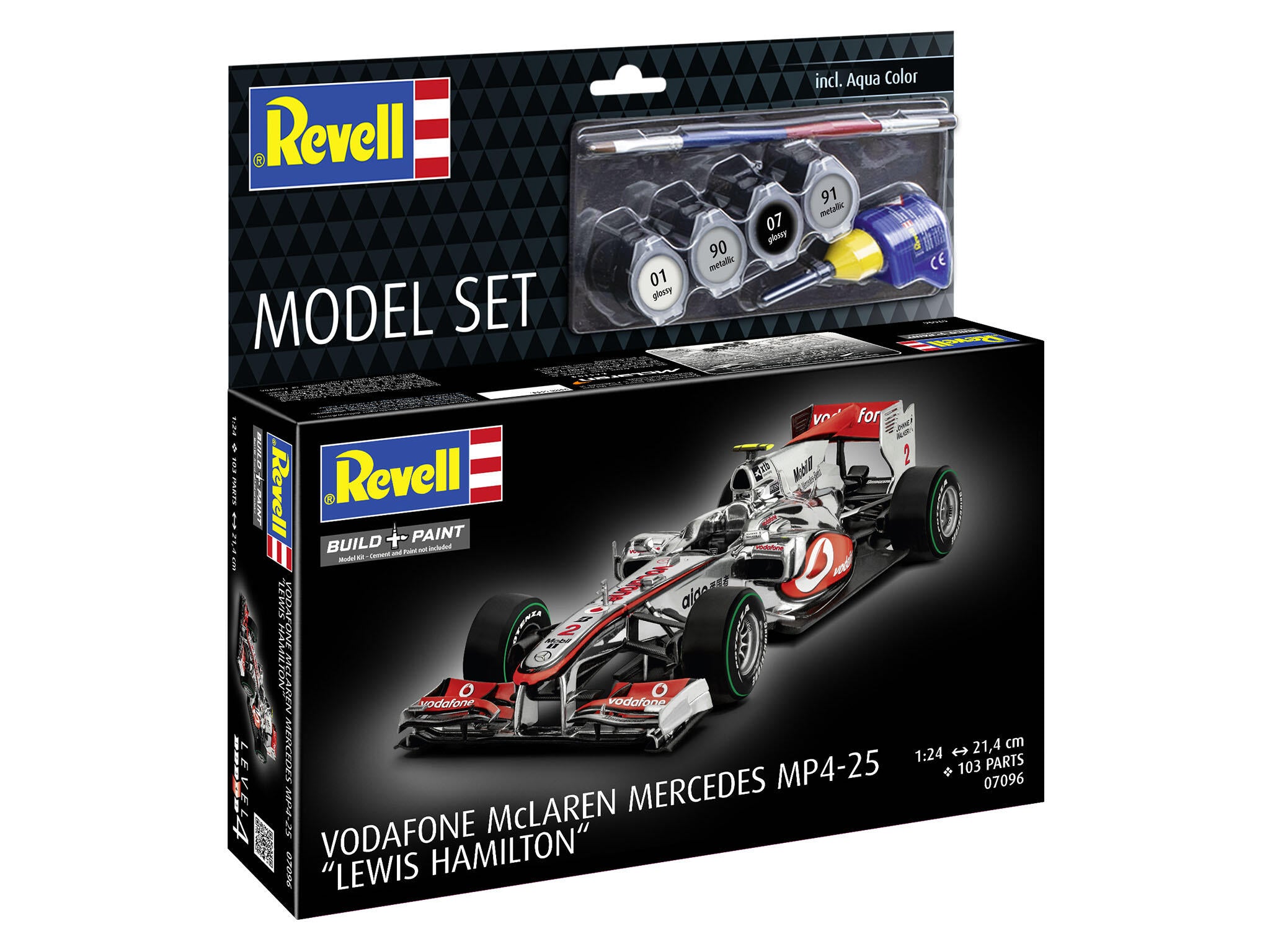 Set Macheta Revell Masina Mclaren Mercedes Mp4-25 Lewis Hamilton Scara 1:24 Rev67096