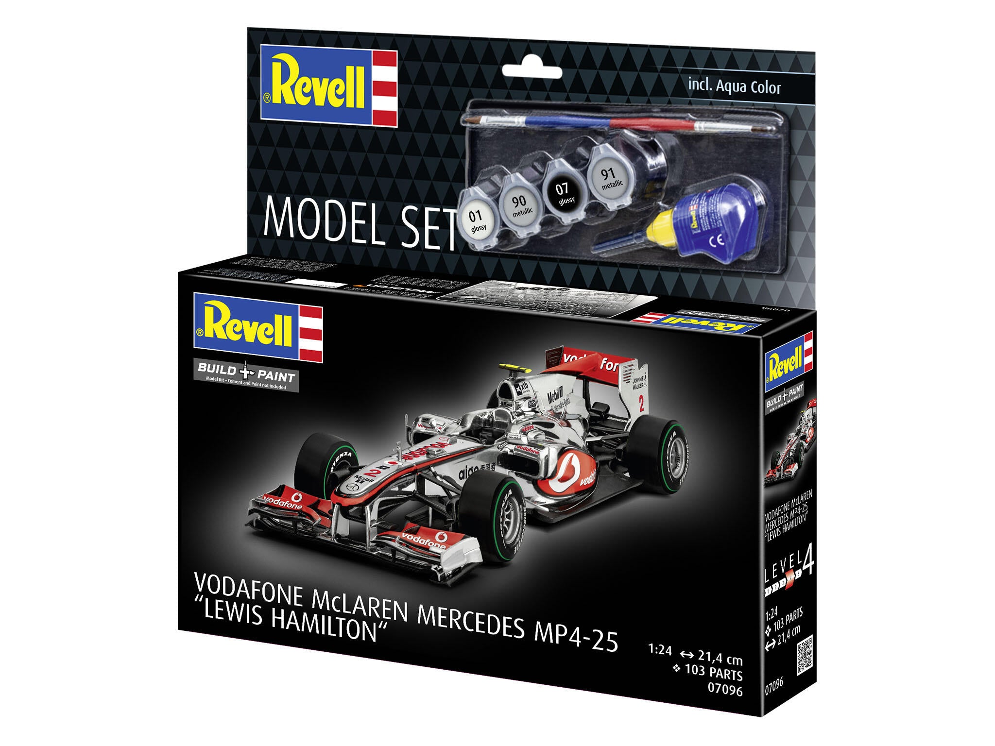 Set Macheta Revell Masina Mclaren Mercedes Mp4-25 Lewis Hamilton Scara 1:24 Rev67096