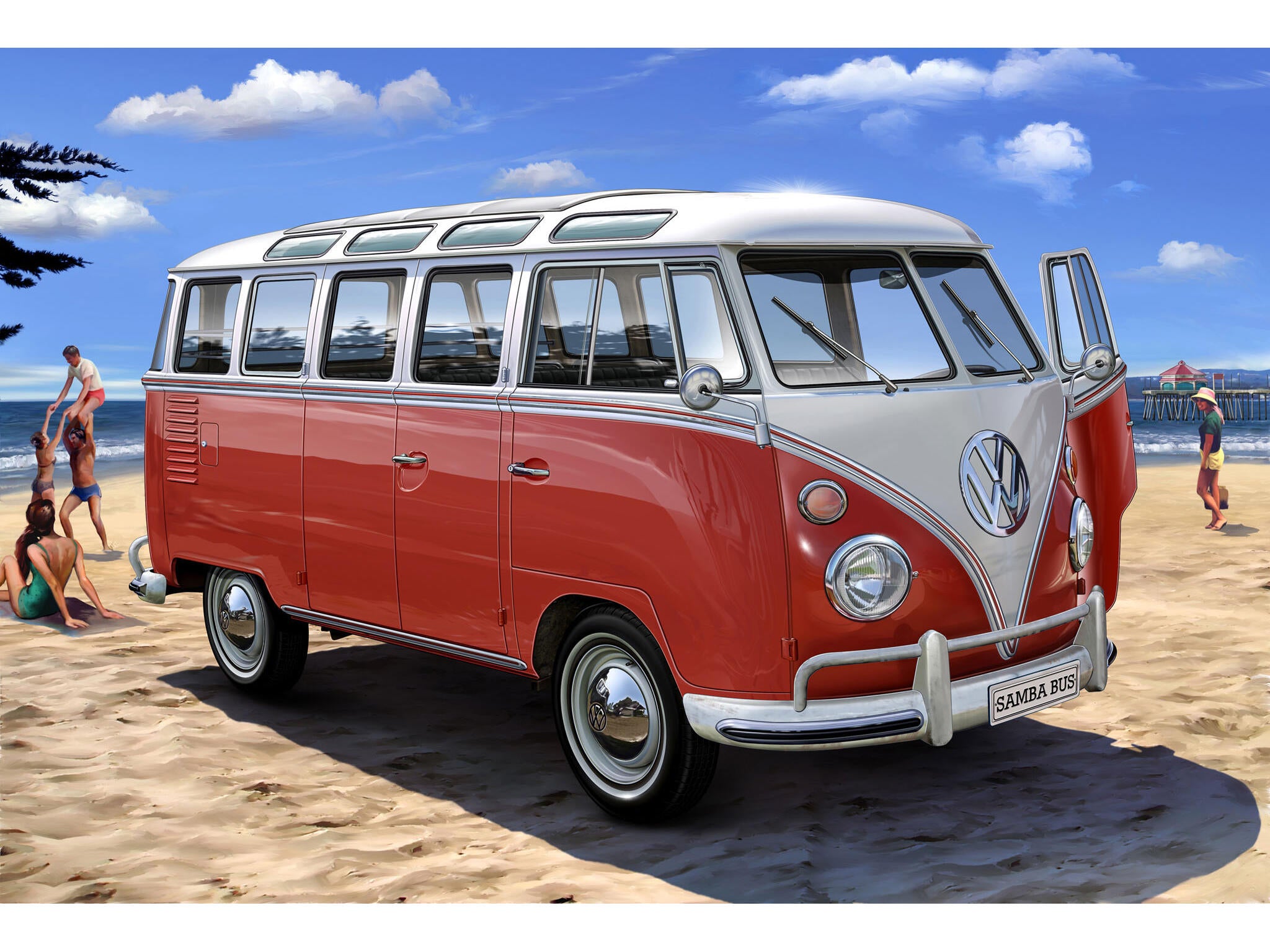 Revell Kit Volkswagen T1 Samba Bus Scara 1:24 Rev67399