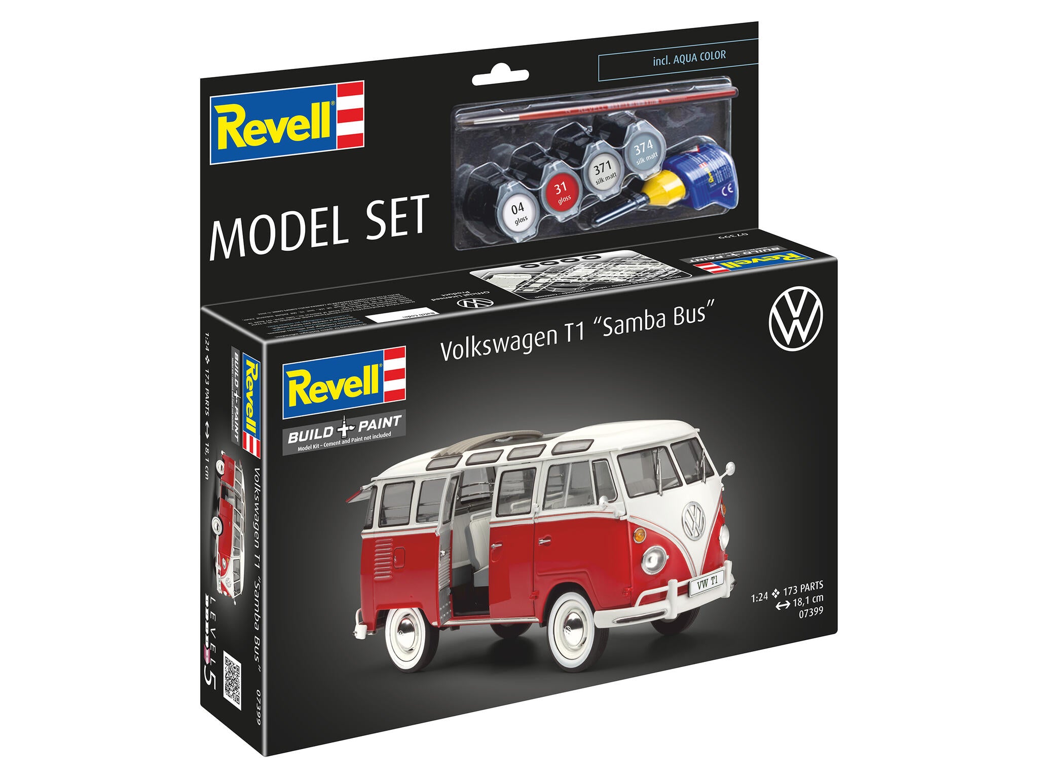 Revell Kit Volkswagen T1 Samba Bus Scara 1:24 Rev67399