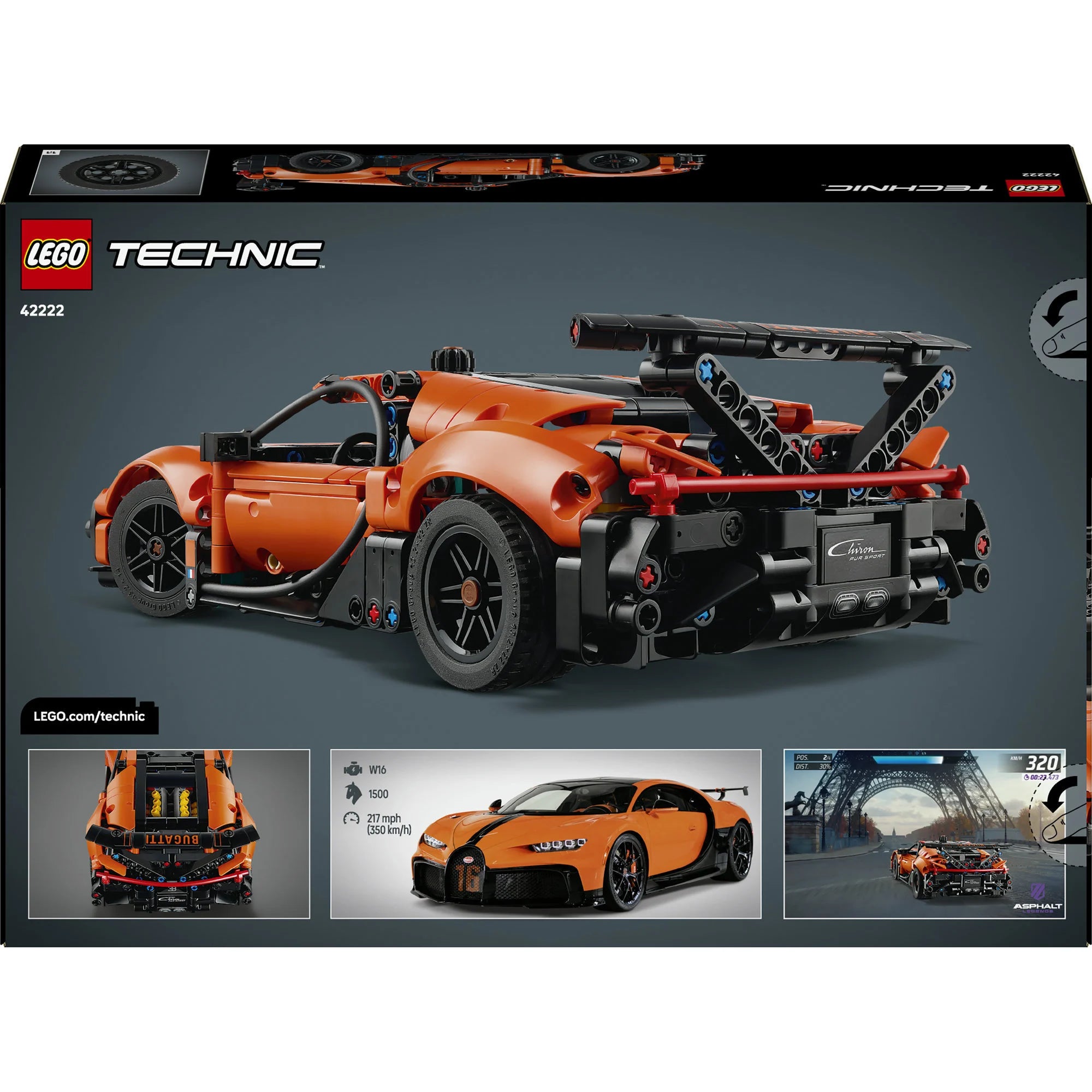 LEGO® Technic - Hipermașina Bugatti Chiron Pur Sport