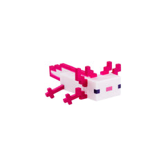 FIGURINE MINECRAFT 3D TOPPEEZ 3 BUC AXOLOTL-GUARDIAN-SNOW GOLEM PMIMC2021-AGS